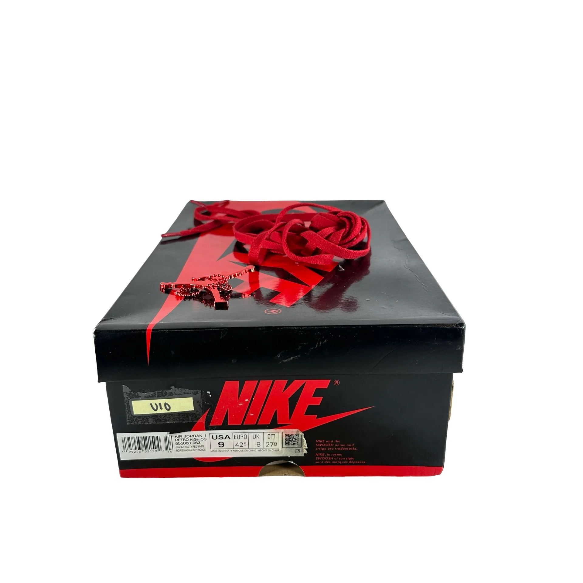 555088 063 Jordan 1 Retro High OG Patent Bred [USED] - 9 M (Used10) - Image 7
