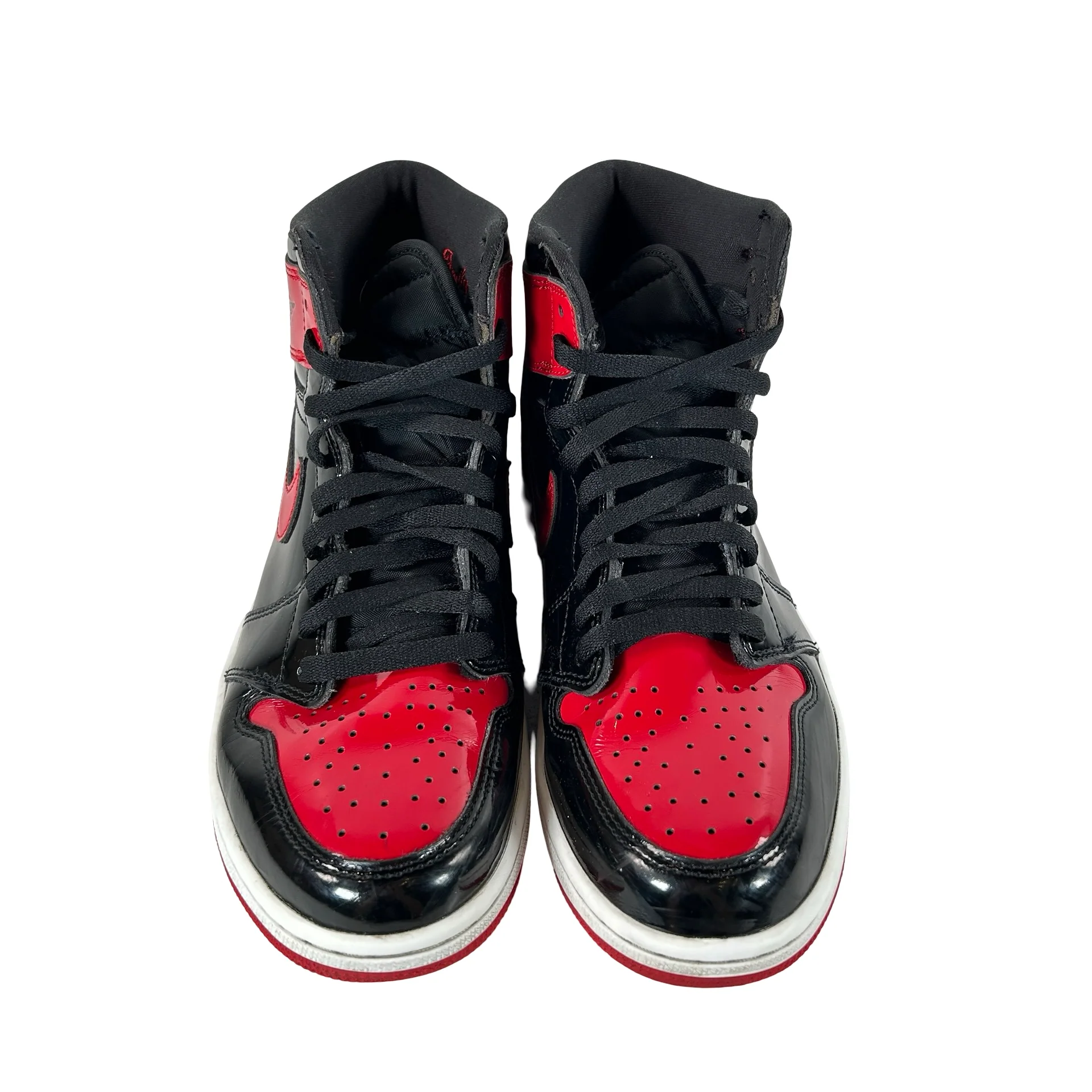 555088 063 Jordan 1 Retro High OG Patent Bred [USED] - 9 M (Used4) - Image 2