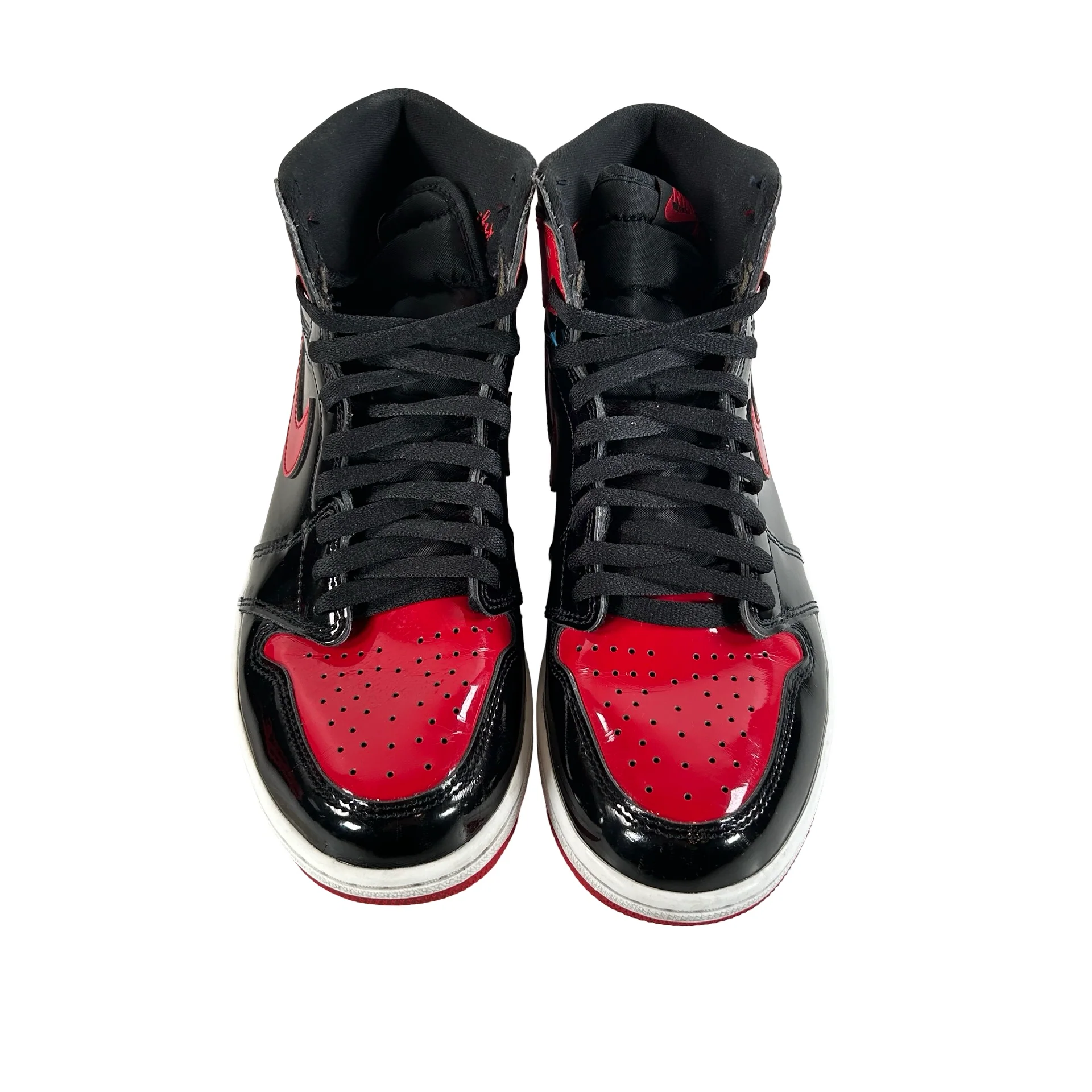 555088 063 Jordan 1 Retro High OG Patent Bred [USED] - 9 M (Used6) - Image 2