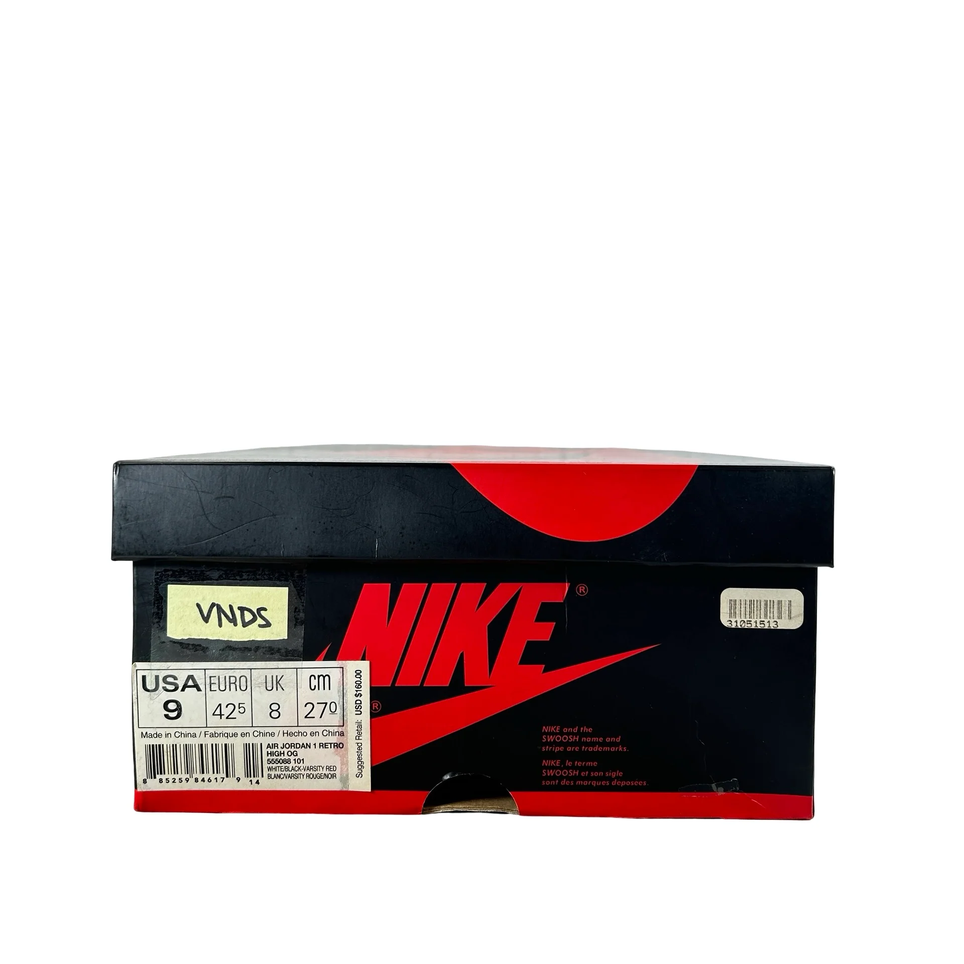 555088 101 Jordan 1 Chicago 2015 [USED] - 9 M (VNDS) - Image 7
