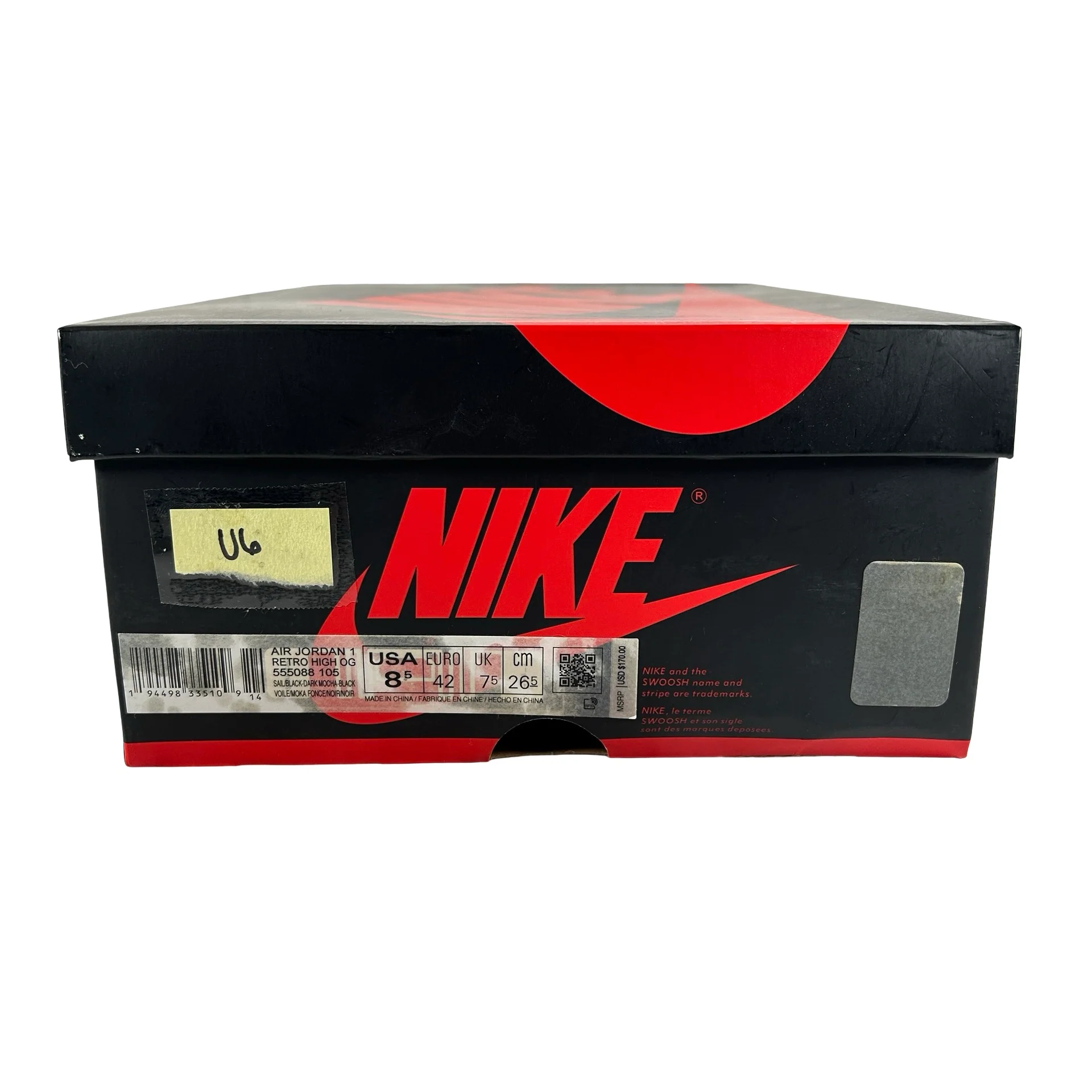 555088 105 Jordan 1 Mocha [USED] - 8.5 M (Used6) - Image 7