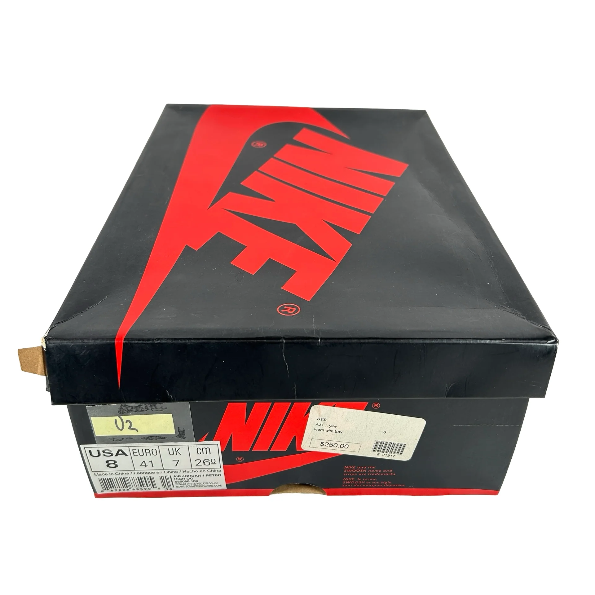 555088 109 Jordan 1 Retro High Yellow Ochre [USED] - 8 M (Used2) - Image 7