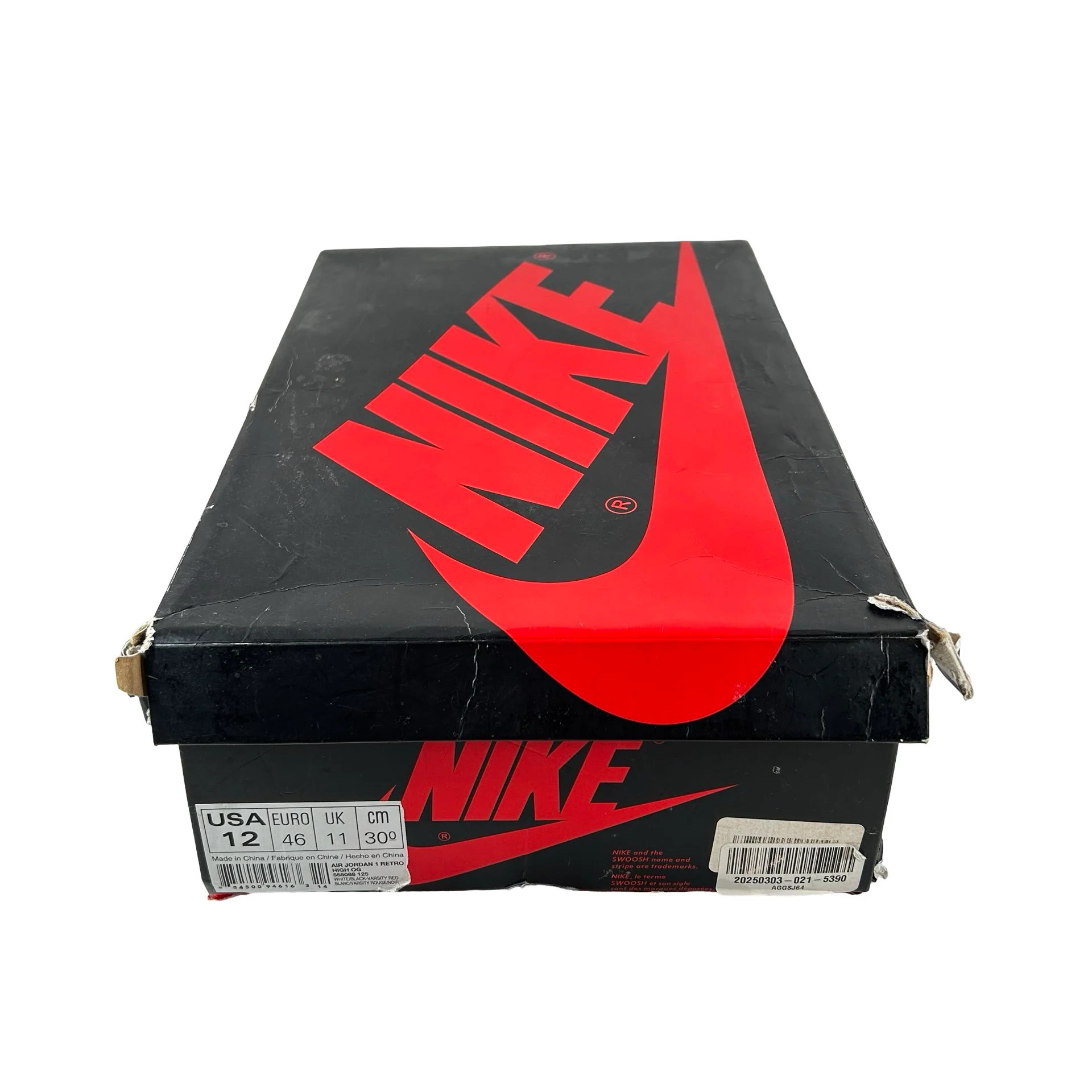 555088 125 Jordan 1 Retro Black Toe (2016) [USED] - 12 M (Used) - Image 7