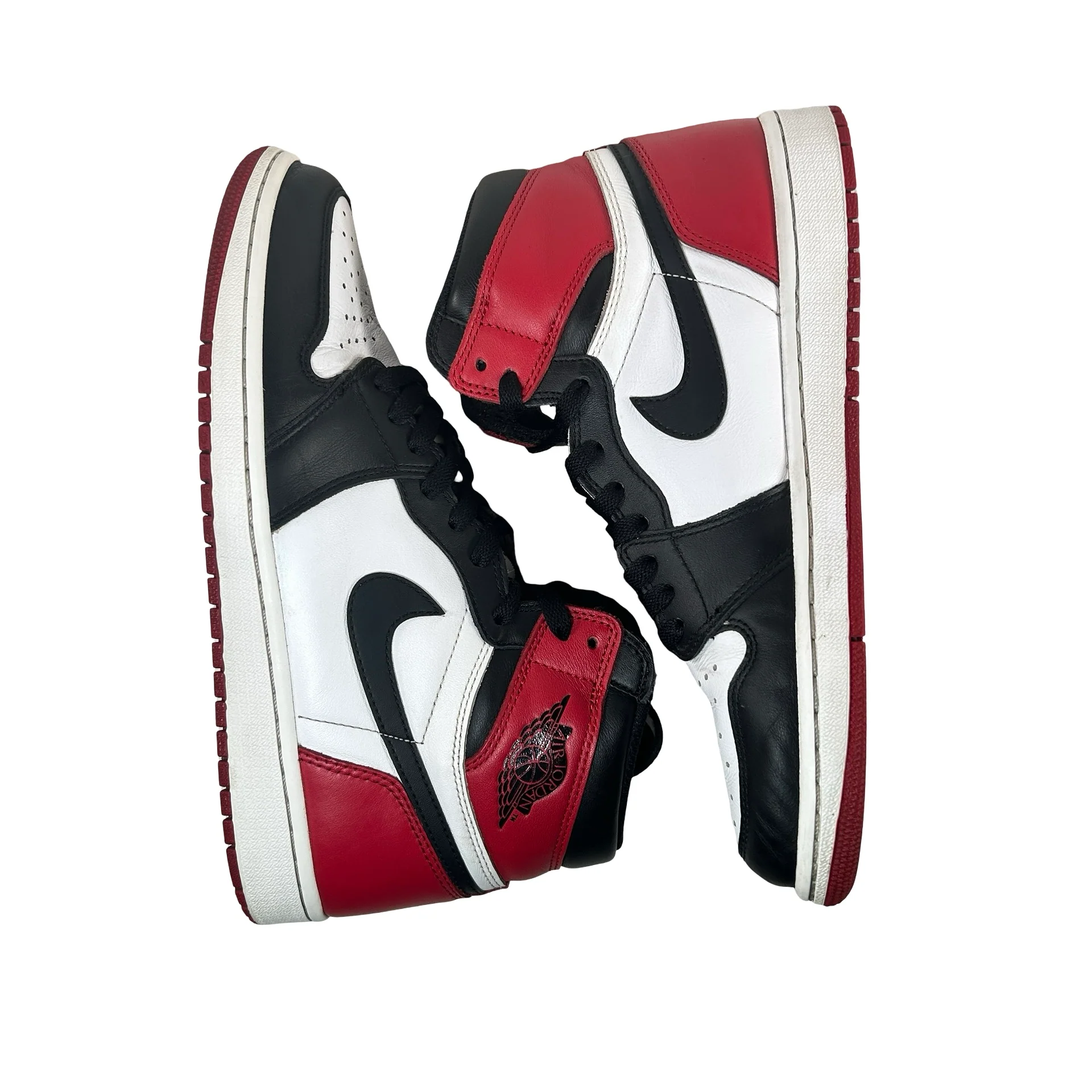 555088 125 Jordan 1 Retro Black Toe (2016) [USED] - 9.5 M (Used2) (No Box2) - Image 4