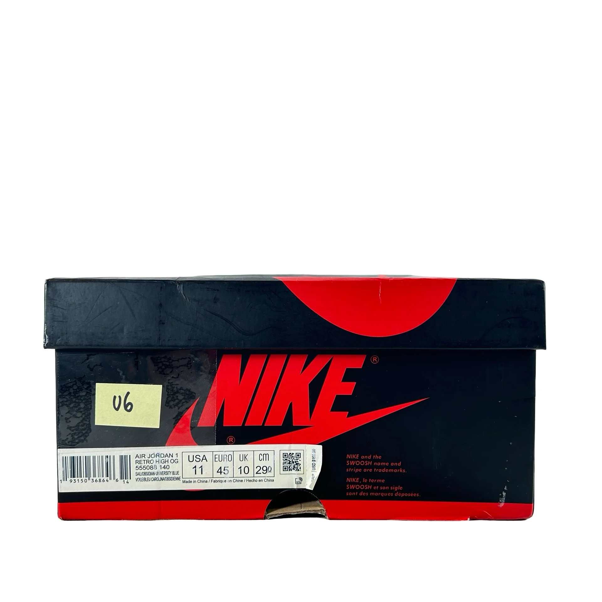 555088 140 Jordan 1 Obsidian UNC [USED] - 11 M (Used6) - Image 7