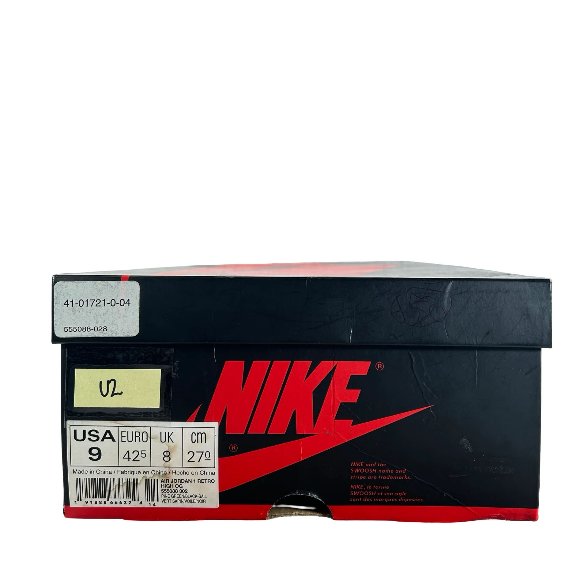 555088 302 Jordan 1 Retro High Pine Green [USED] - 9 M (Used2) - Image 7