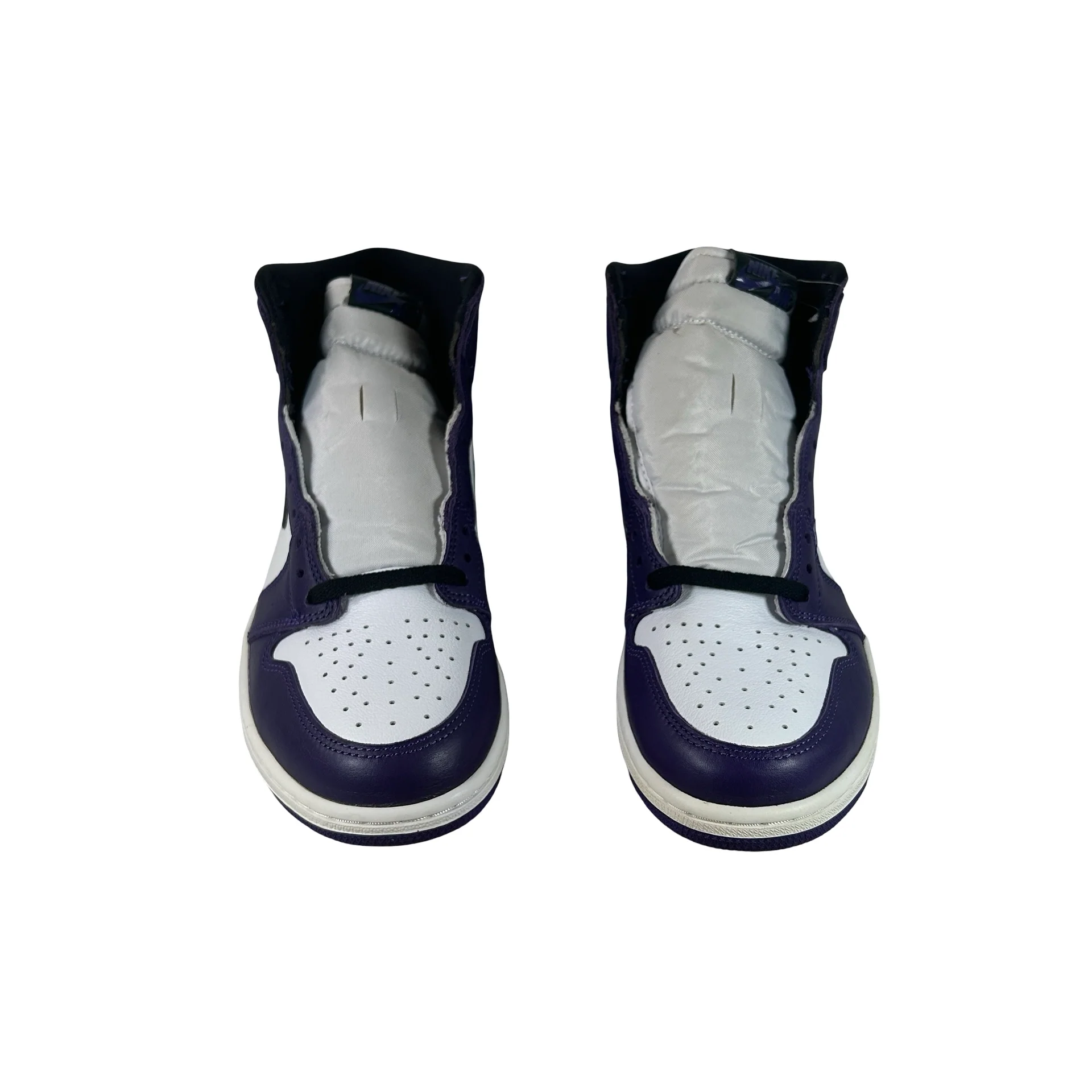 555088 500 Jordan 1 Court Purple - 10.5 M (Yellowing) (No Box) - Image 2