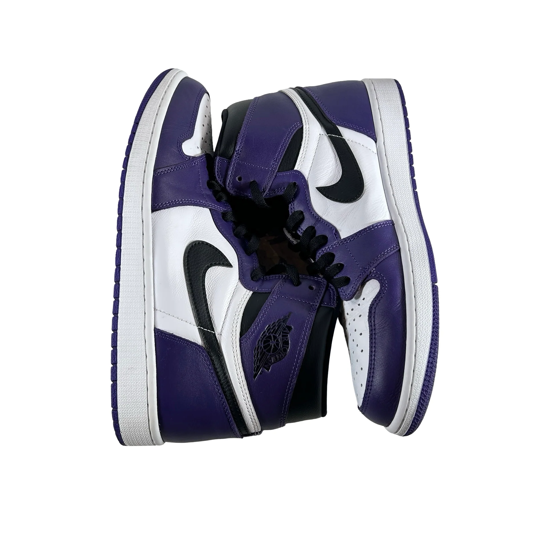 555088 500 Jordan 1 Court Purple [USED] - 13 M (Used) (No Box2) - Image 4