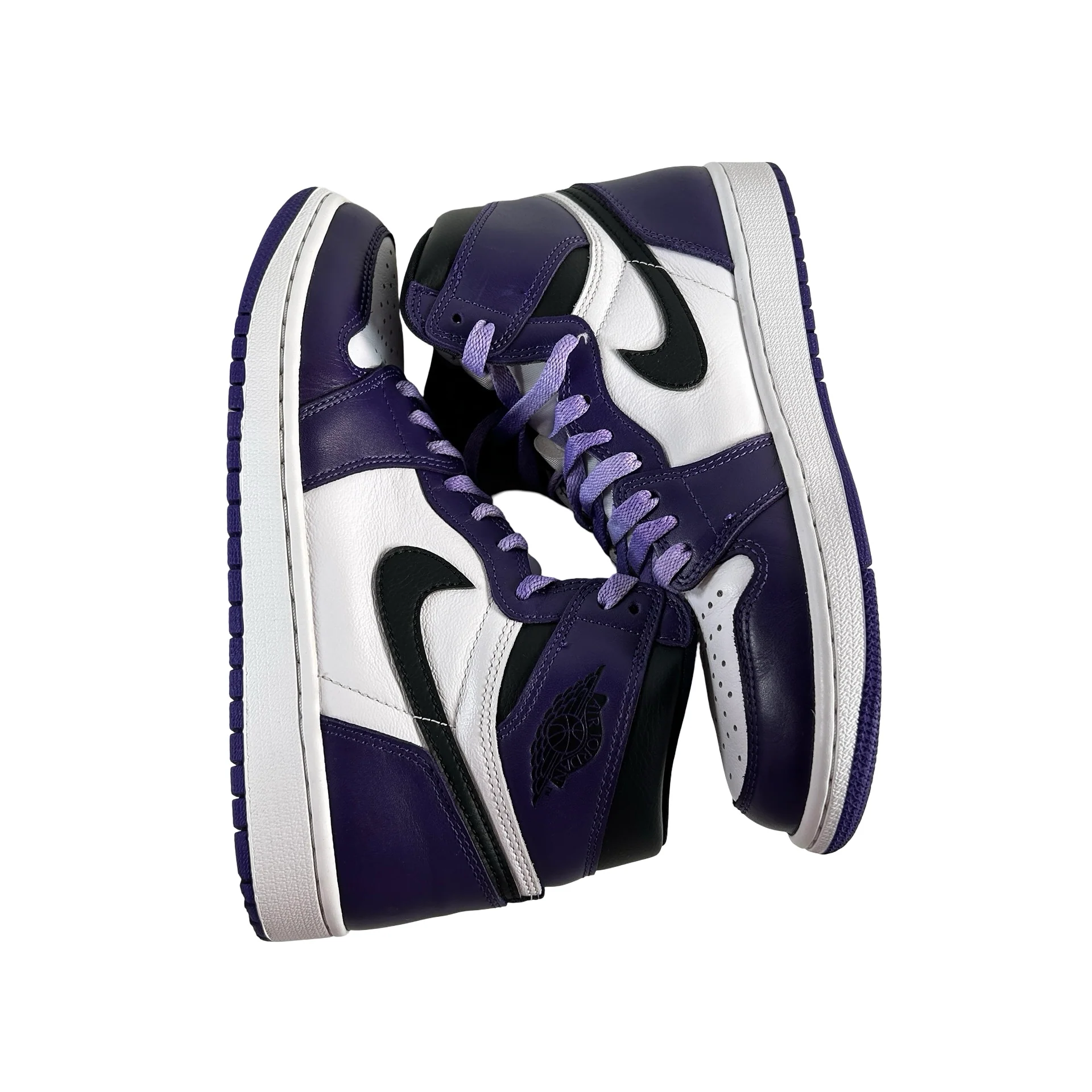 555088 500 Jordan 1 Court Purple [USED] - 8.5 M (Used4) - Image 4