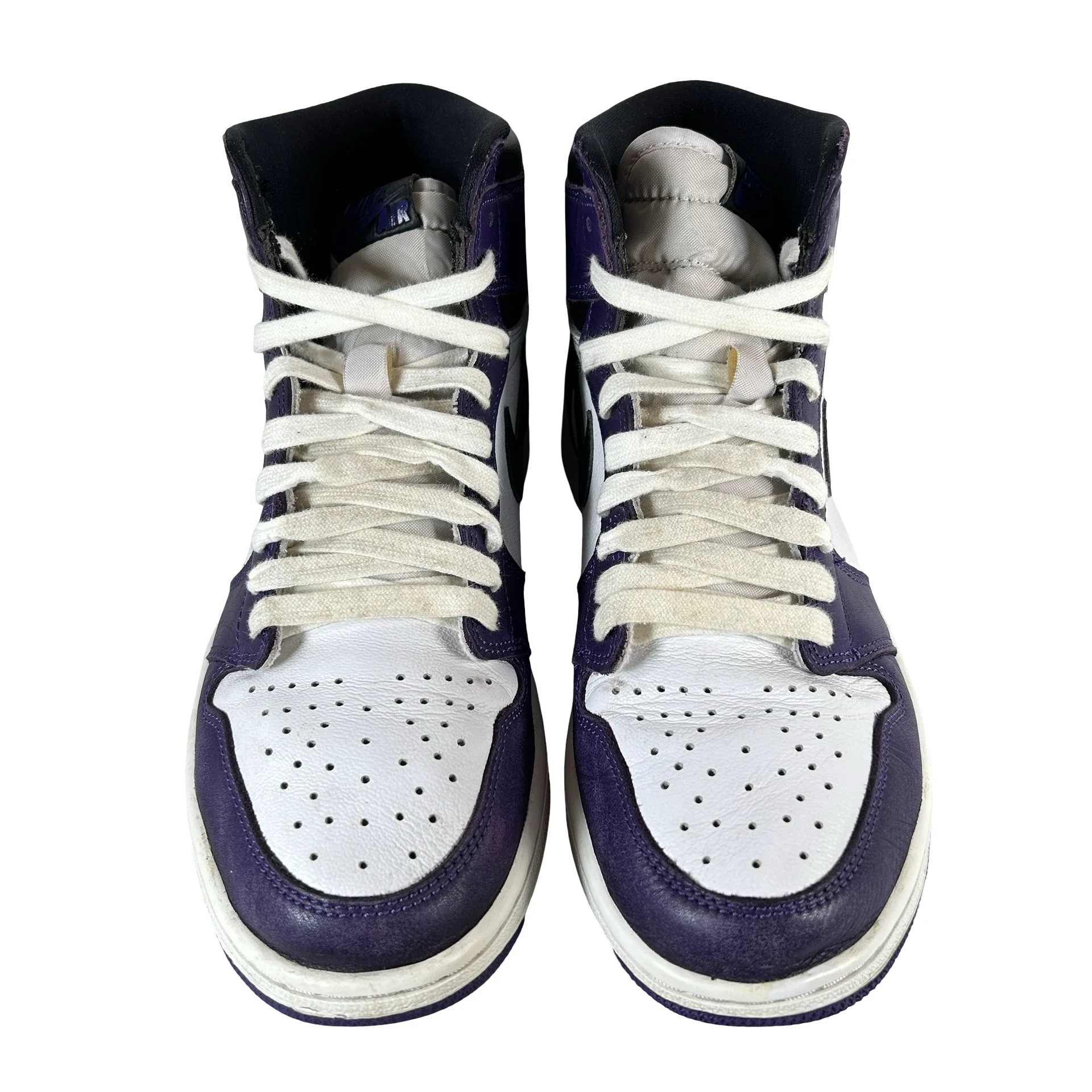 555088 500 Jordan 1 Court Purple [USED] - 9.5 M (Used4) - Image 2