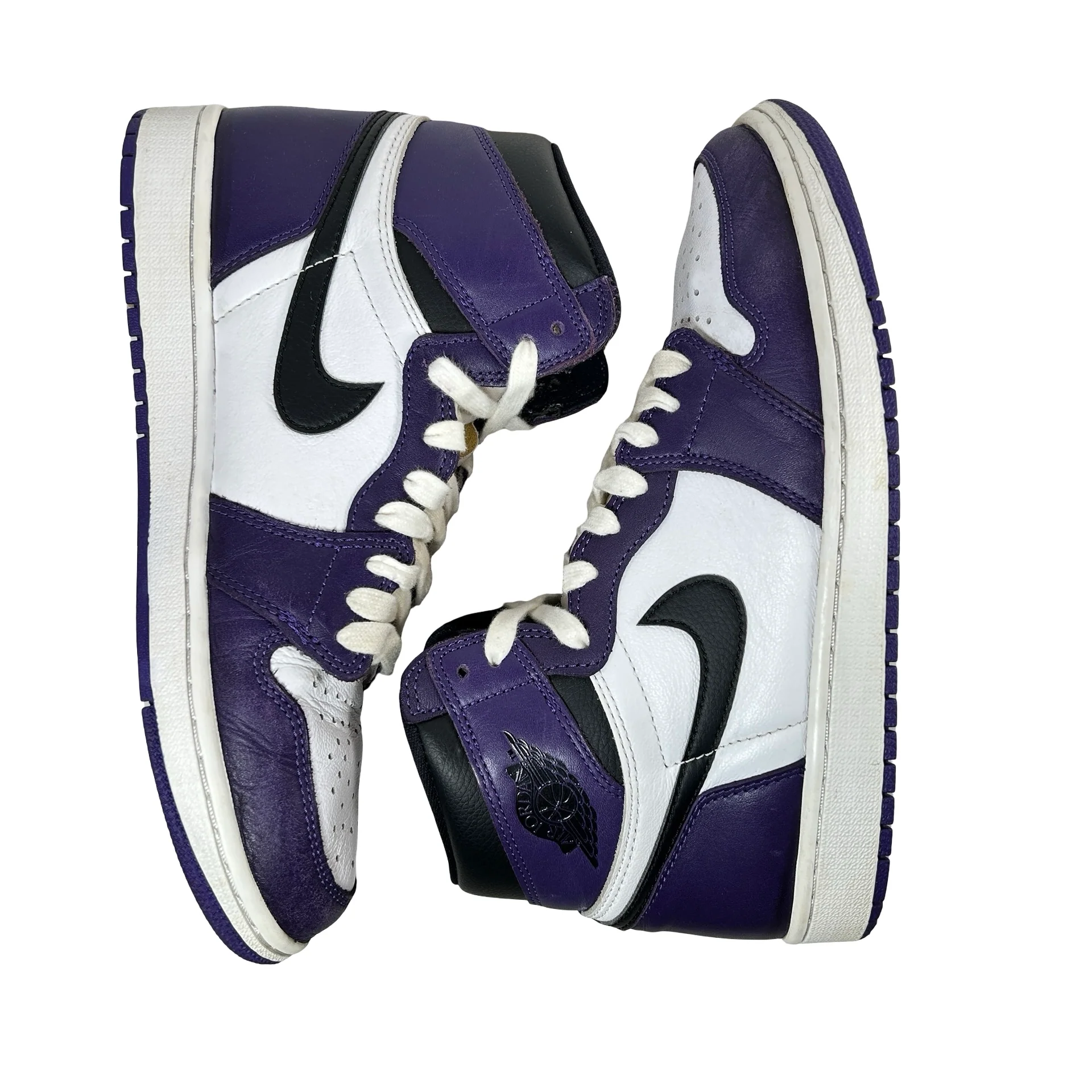 555088 500 Jordan 1 Court Purple [USED] - 9.5 M (Used4) - Image 5