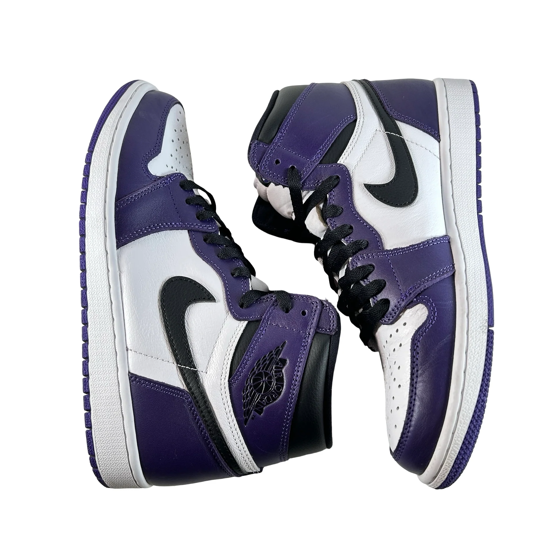 555088 500 Jordan 1 Court Purple [USED] - 9 M (Used2) (No Box2) - Image 4