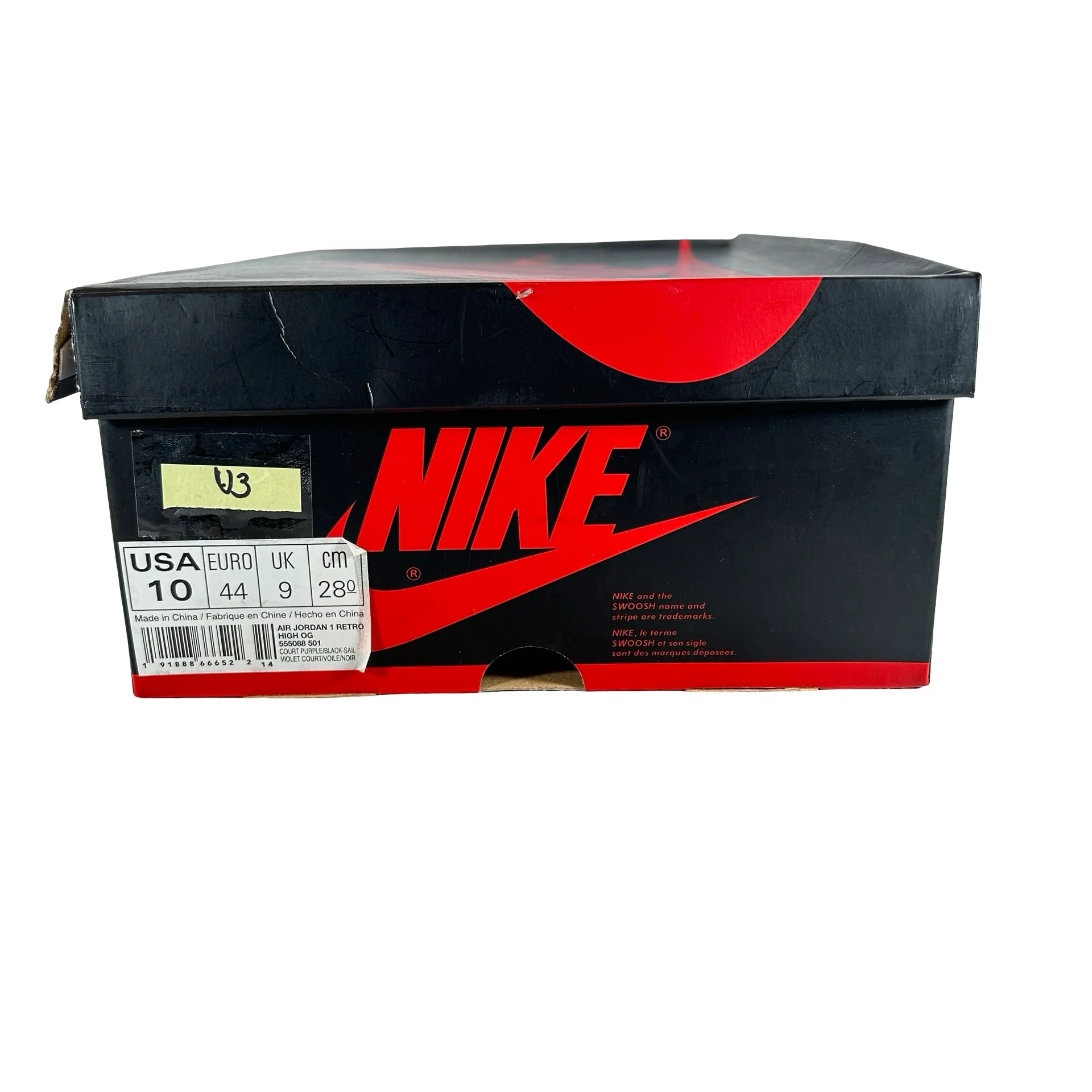 555088 501 Jordan 1 Court Purple [USED] - 10 M (Used3) - Image 7