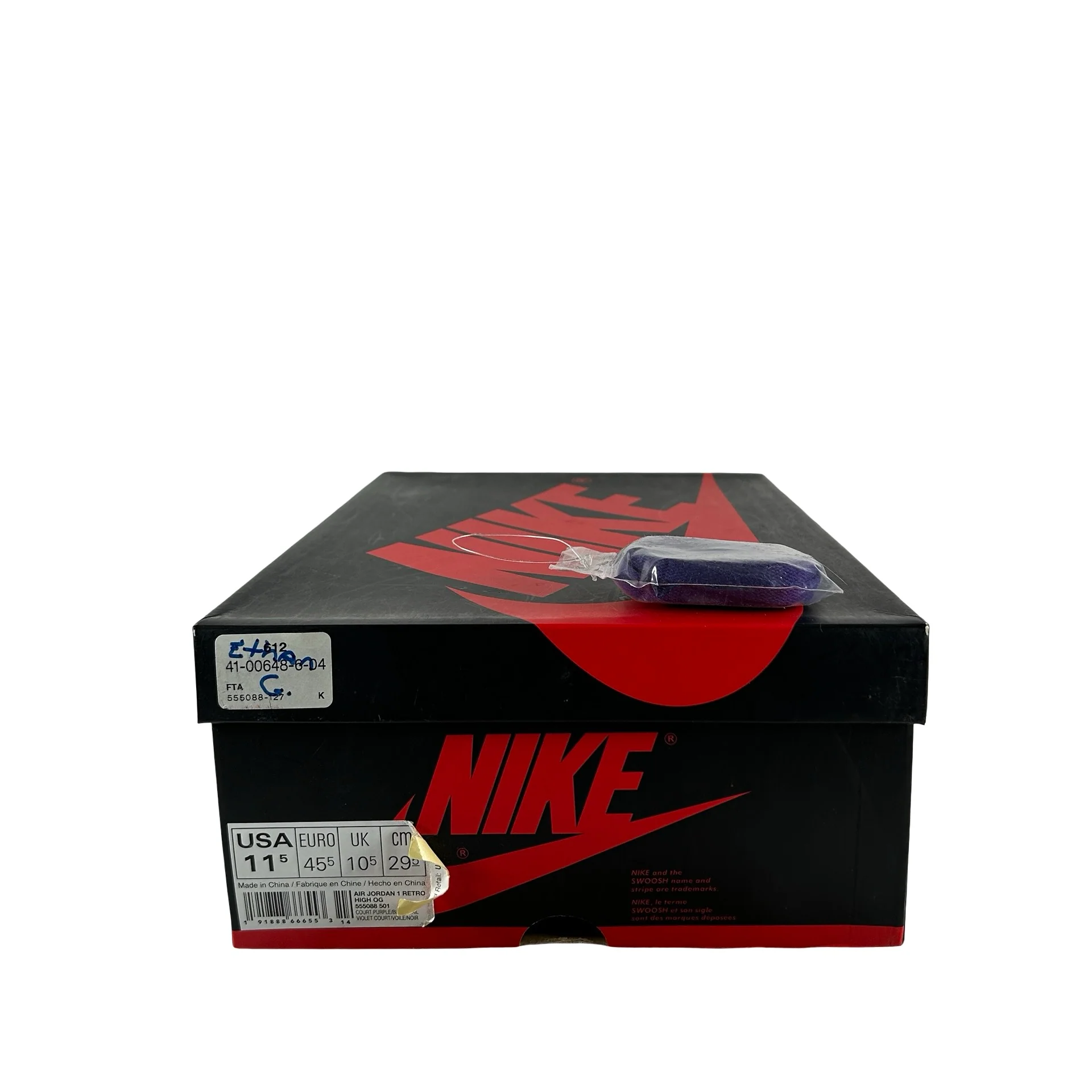 555088 501 Jordan 1 Court Purple [USED] - 11.5 M (Used) - Image 7