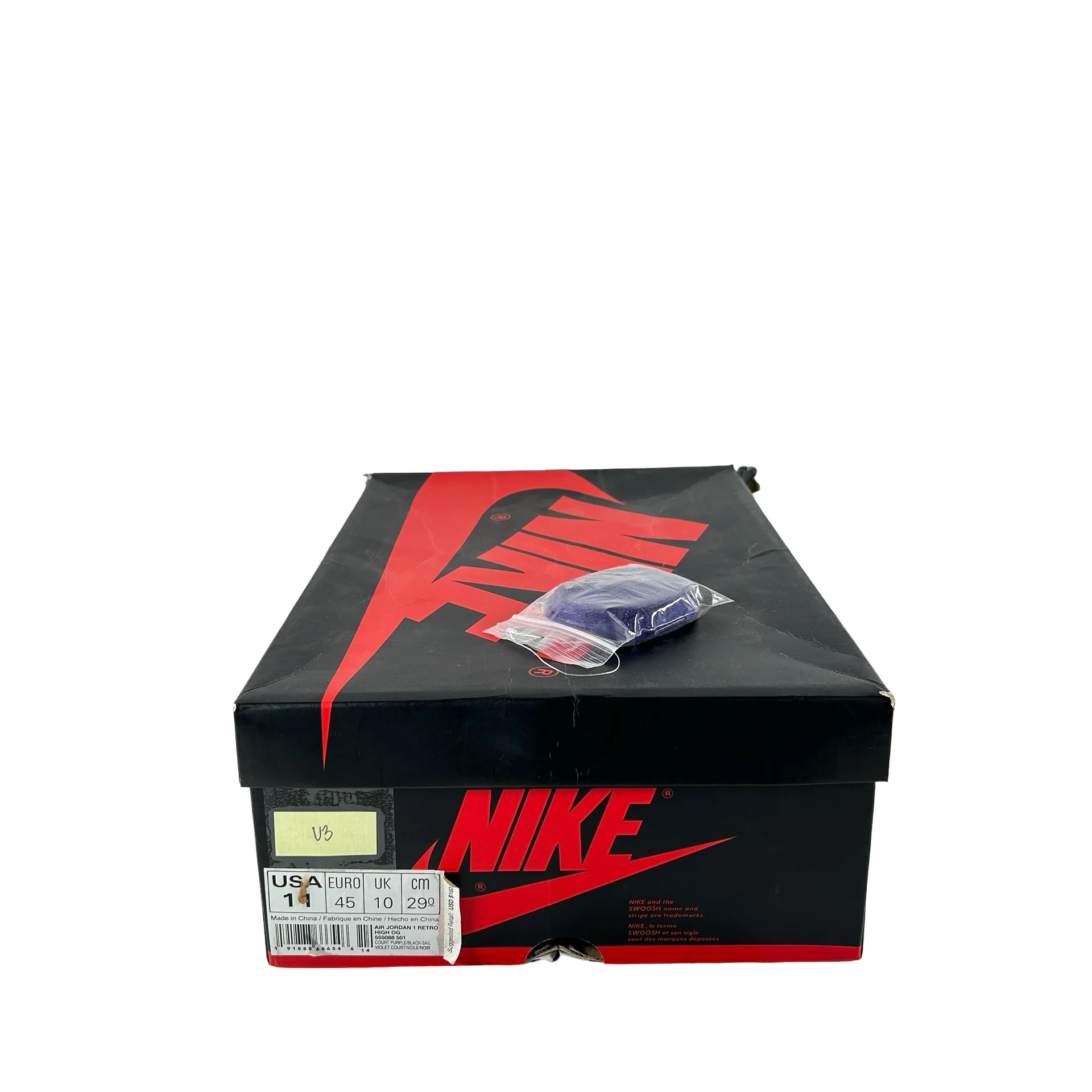 555088 501 Jordan 1 Court Purple [USED] - 11 M (Used3) - Image 7