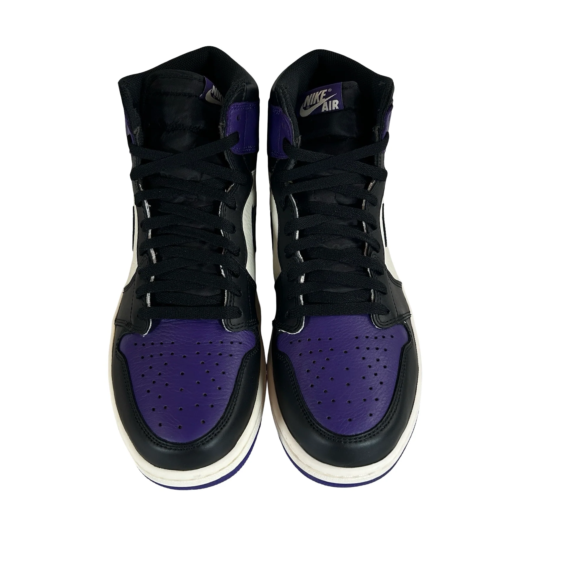 555088 501 Jordan 1 Court Purple [USED] - 12 M (Used) - Image 2
