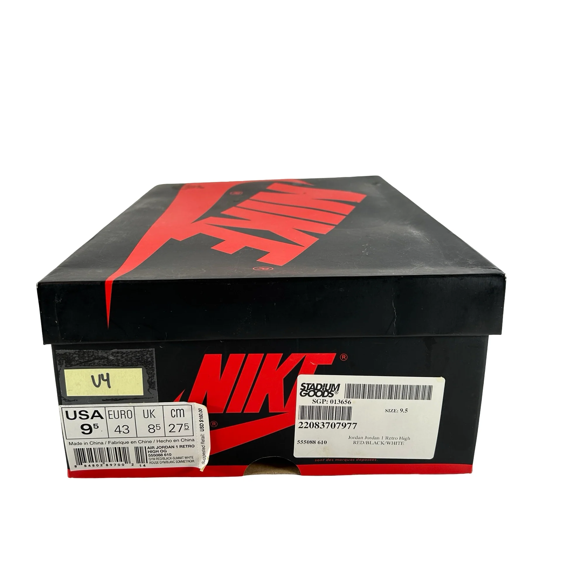 555088 610 Jordan 1 Bred Toe [USED] - 9.5 M (Used4) - Image 7