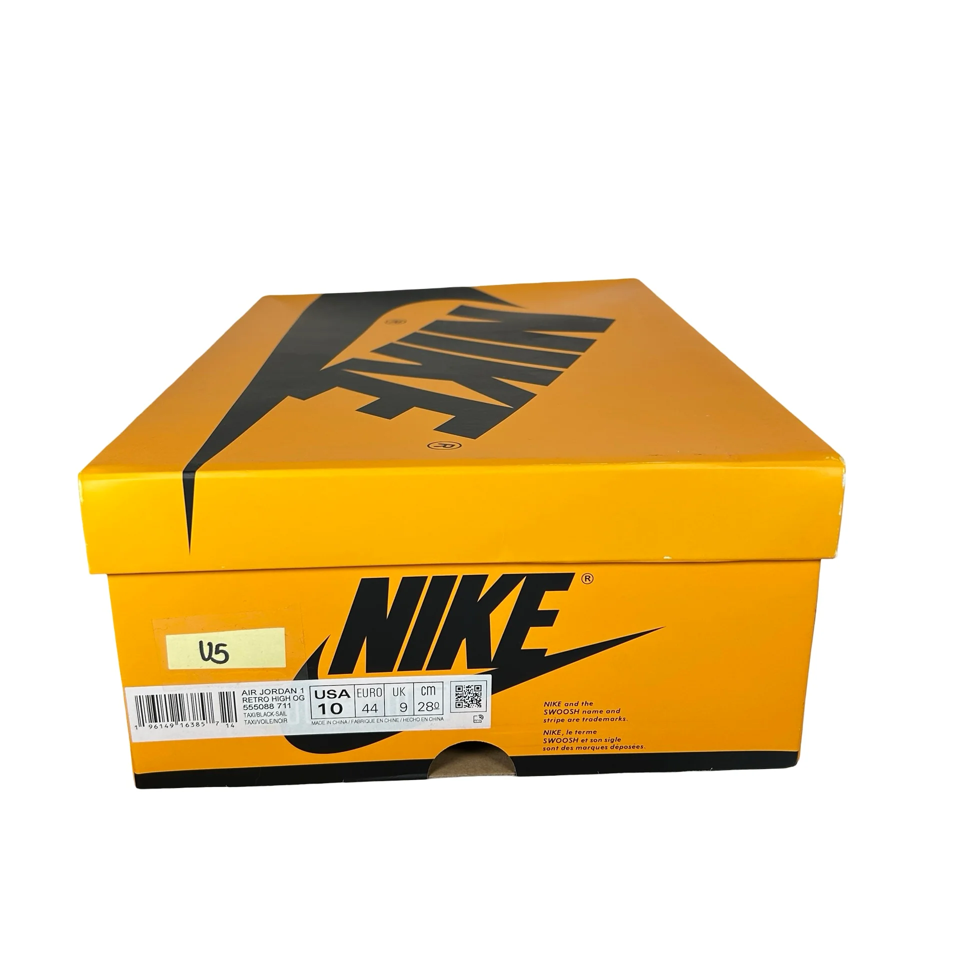 555088 711 Jordan 1 Retro High OG Yellow Toe [USED] - 10 M (Used5) - Image 7