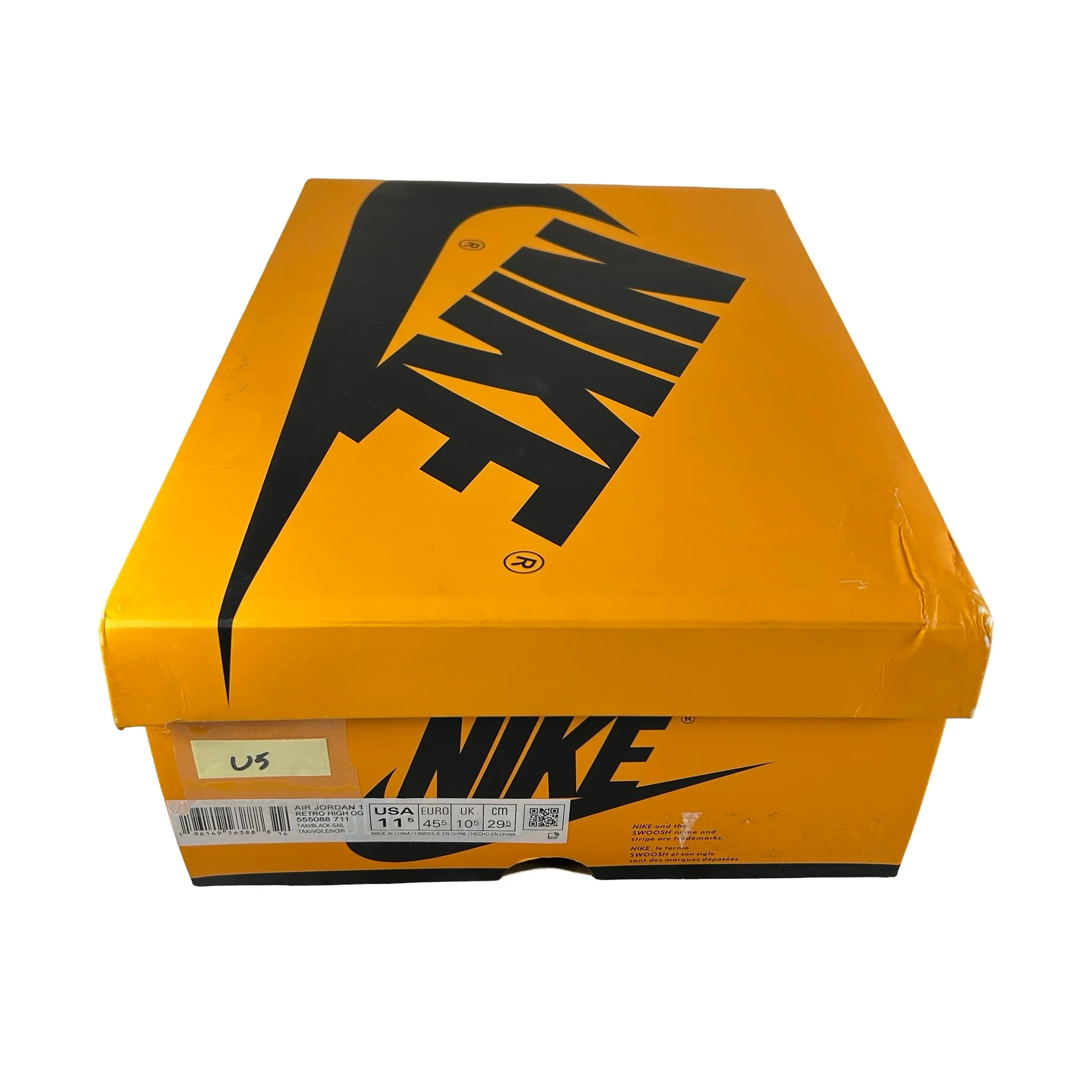 555088 711 Jordan 1 Retro High OG Yellow Toe [USED] - 11.5 M (Used5) - Image 7