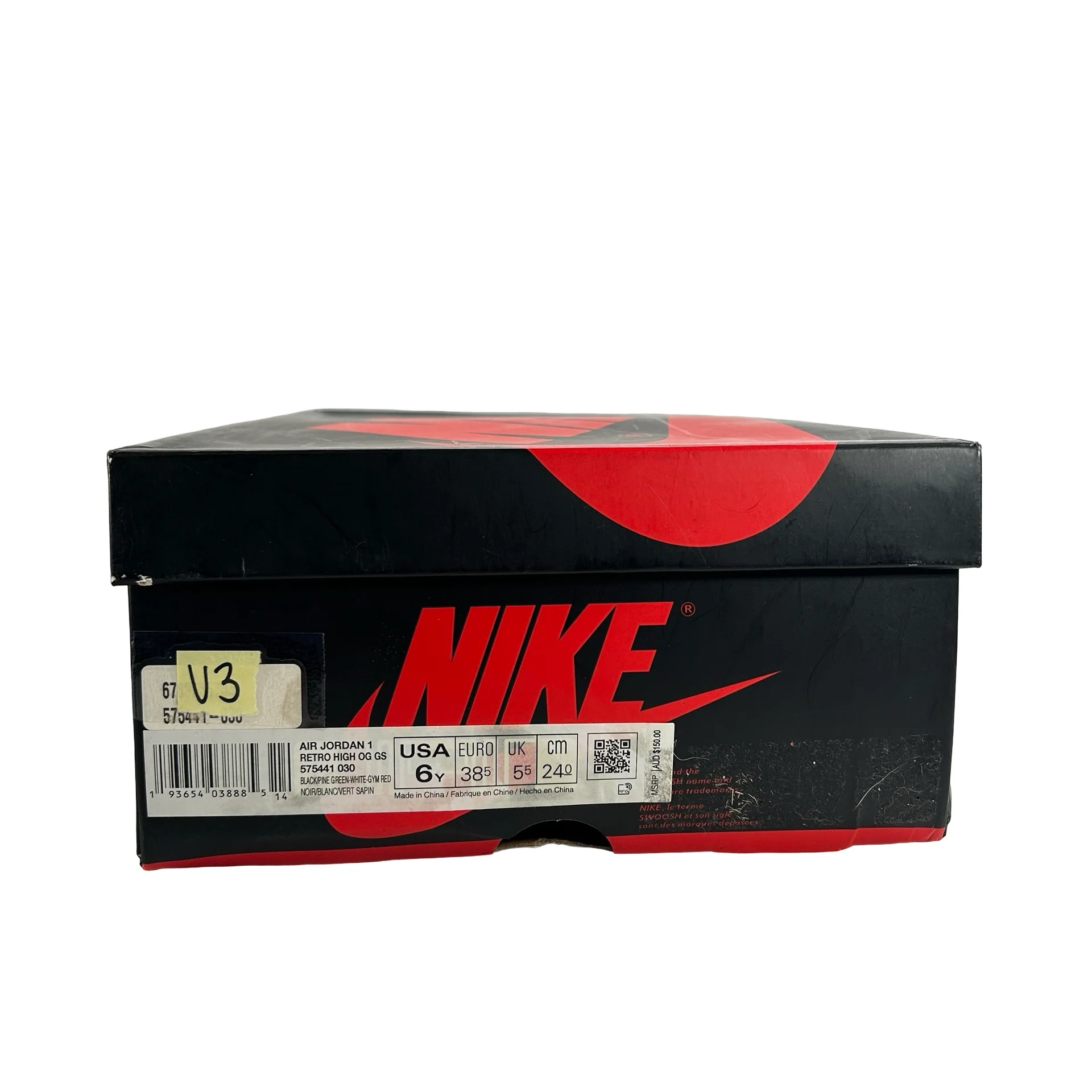 575441 030 Jordan 1 Retro High Pine Green Black (GS) [USED] - 6 Y (Used3) - Image 7
