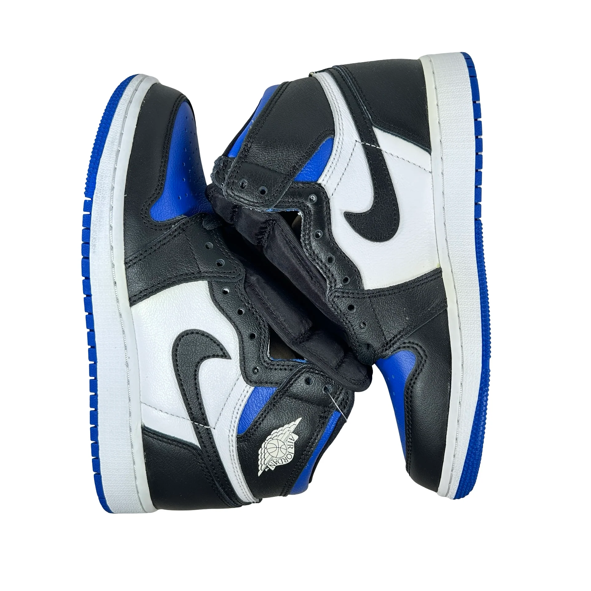 575441 041 Jordan 1 Retro High Royal Toe (GS) [CONDITIONAL] - 4 Y (Yellowing) - Image 4