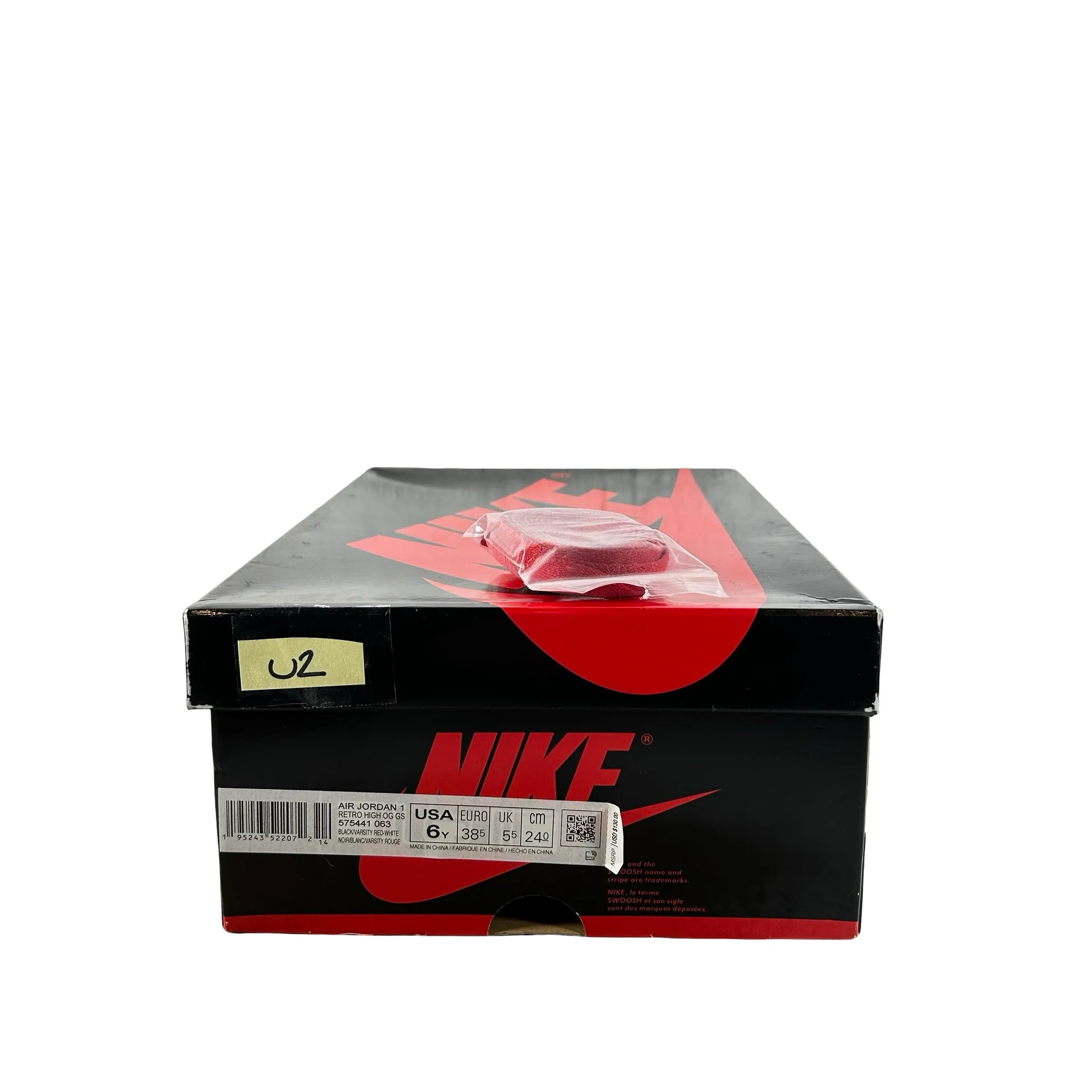 575441 063 Jordan 1 Retro High OG Patent Bred (GS) [USED] - 6 Y (Used2) - Image 7
