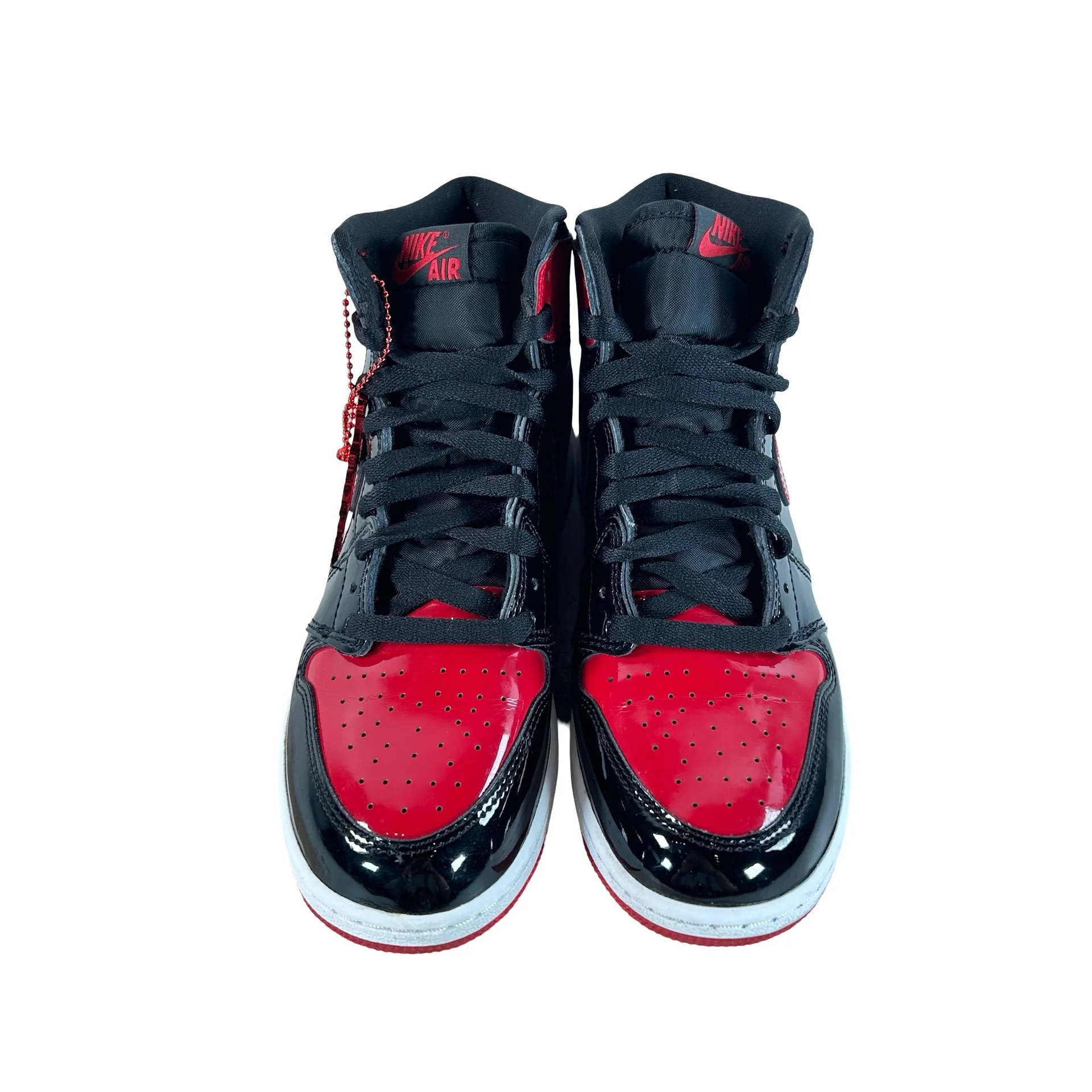 575441 063 Jordan 1 Retro High OG Patent Bred (GS) [USED] - 7 Y (Used3) (No Box3) - Image 2