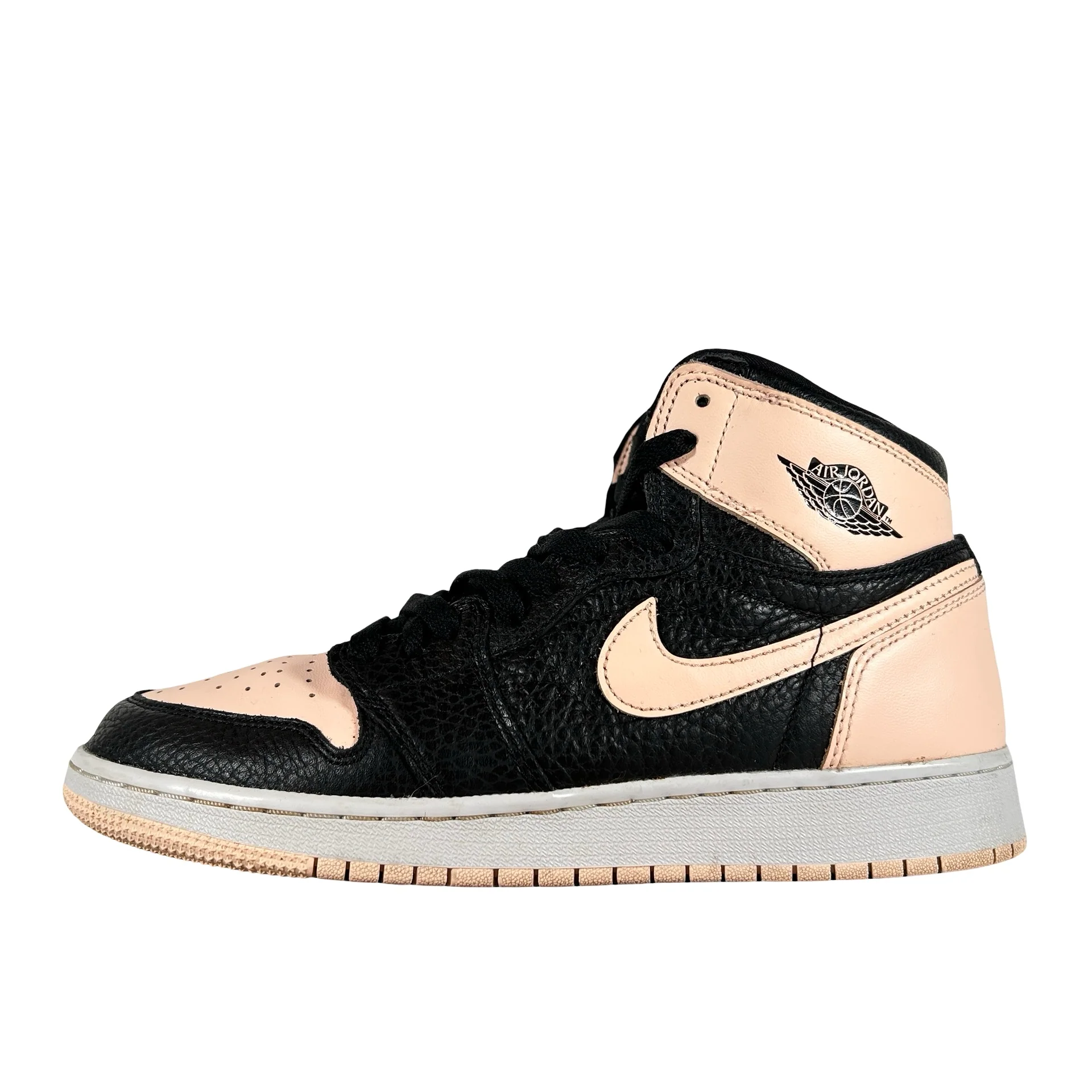 575441 081 Jordan 1 Retro High Black Crimson Tint (GS) [USED] - 7 Y (Used3)