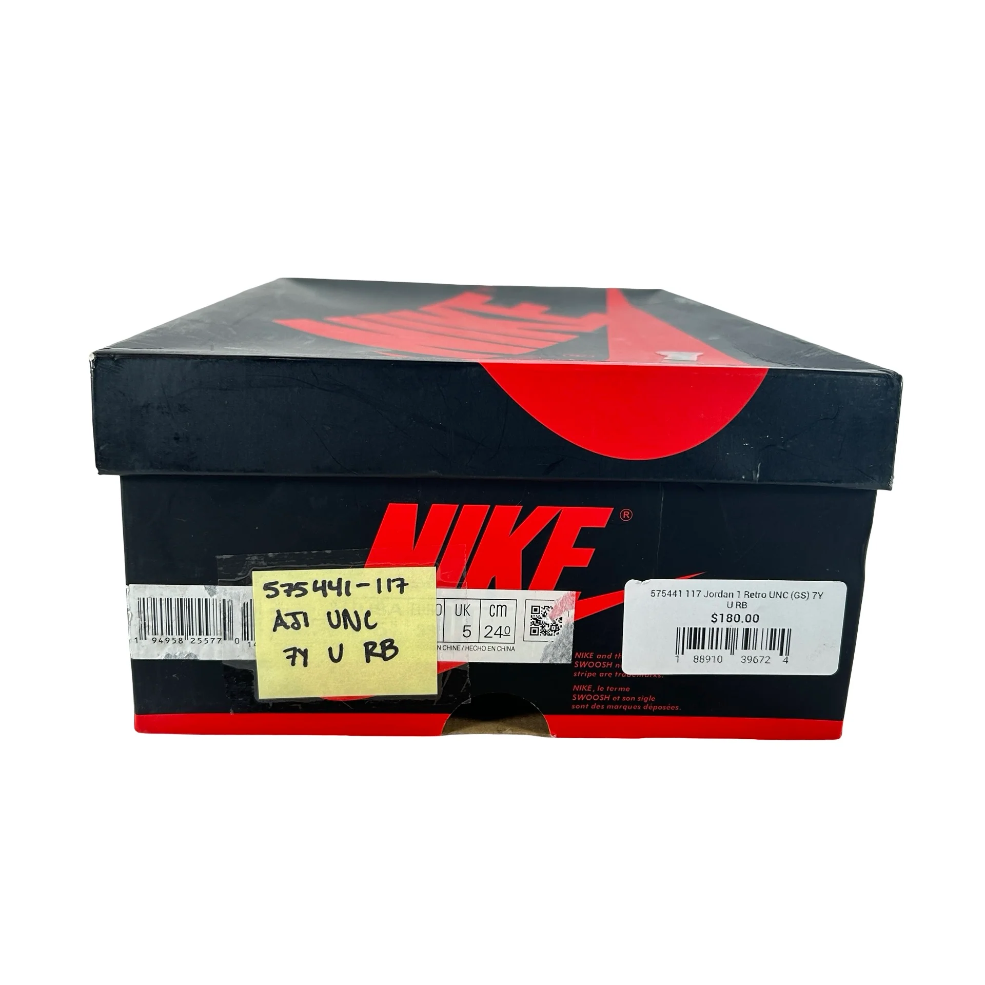 575441 117 Jordan 1 Retro High OG UNC (GS) - [USED] - 7 Y (Used) (Replace Box) - Image 7