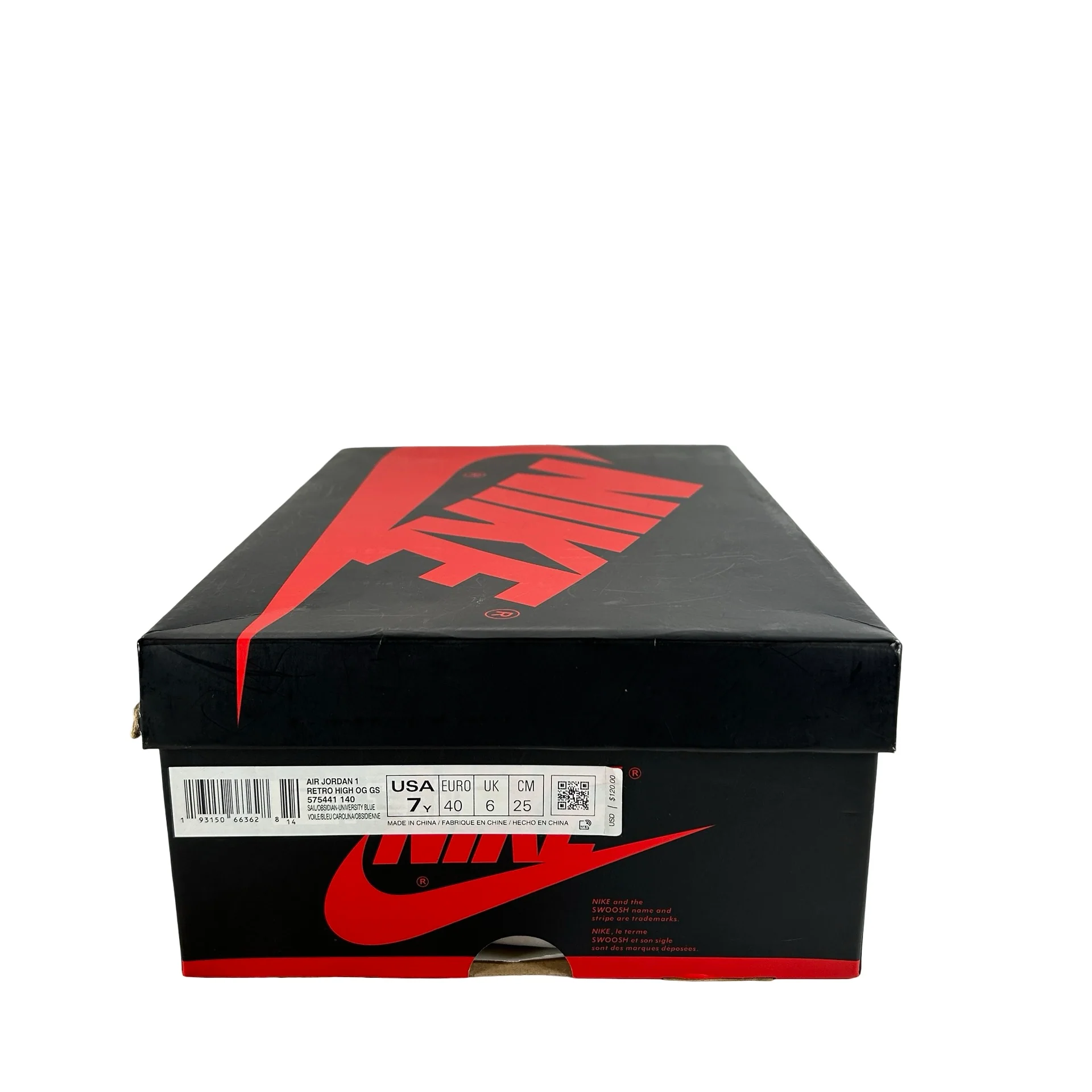 575441 140 Jordan 1 Retro High Obsidian (GS) [USED] - 7 Y (Used) - Image 7