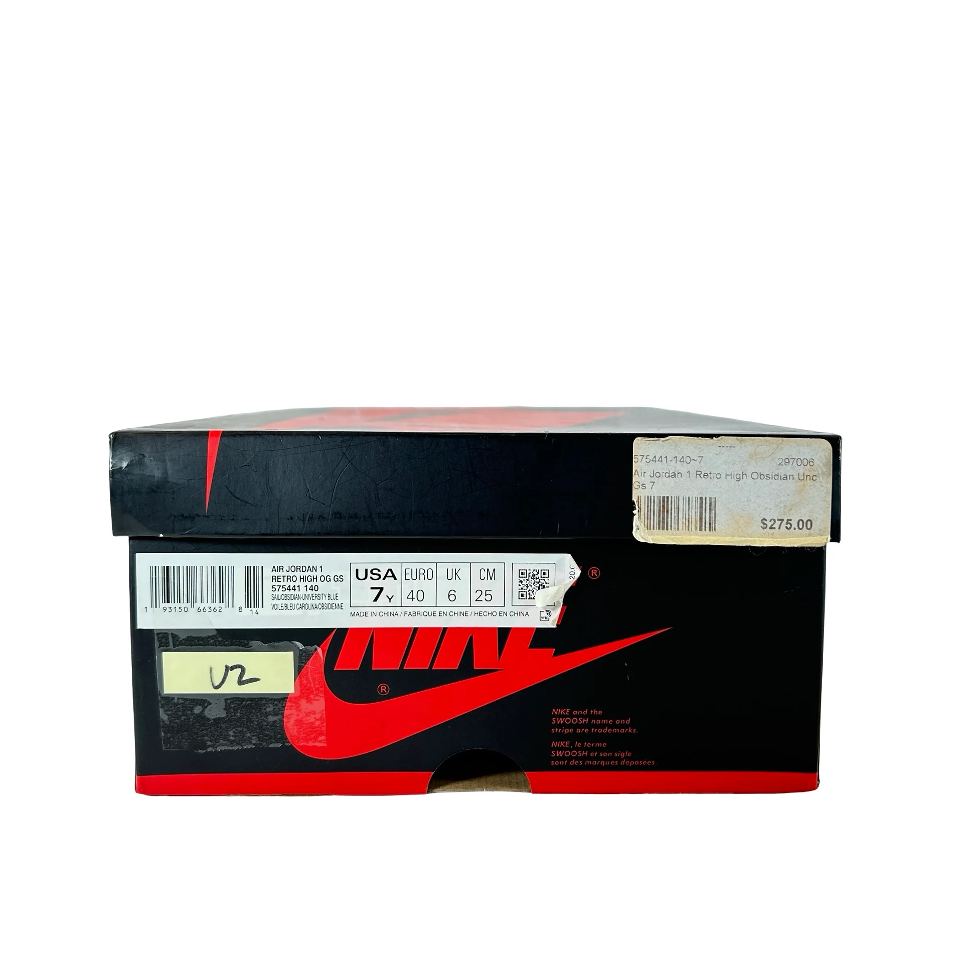 575441 140 Jordan 1 Retro High Obsidian (GS) [USED] - 7 Y (Used2) - Image 7