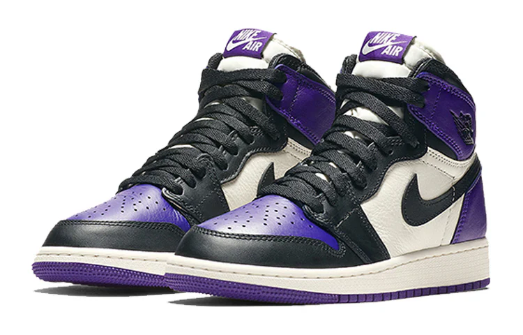 575441 501 Air Jordan 1 Retro High Court Purple (GS) - Image 3