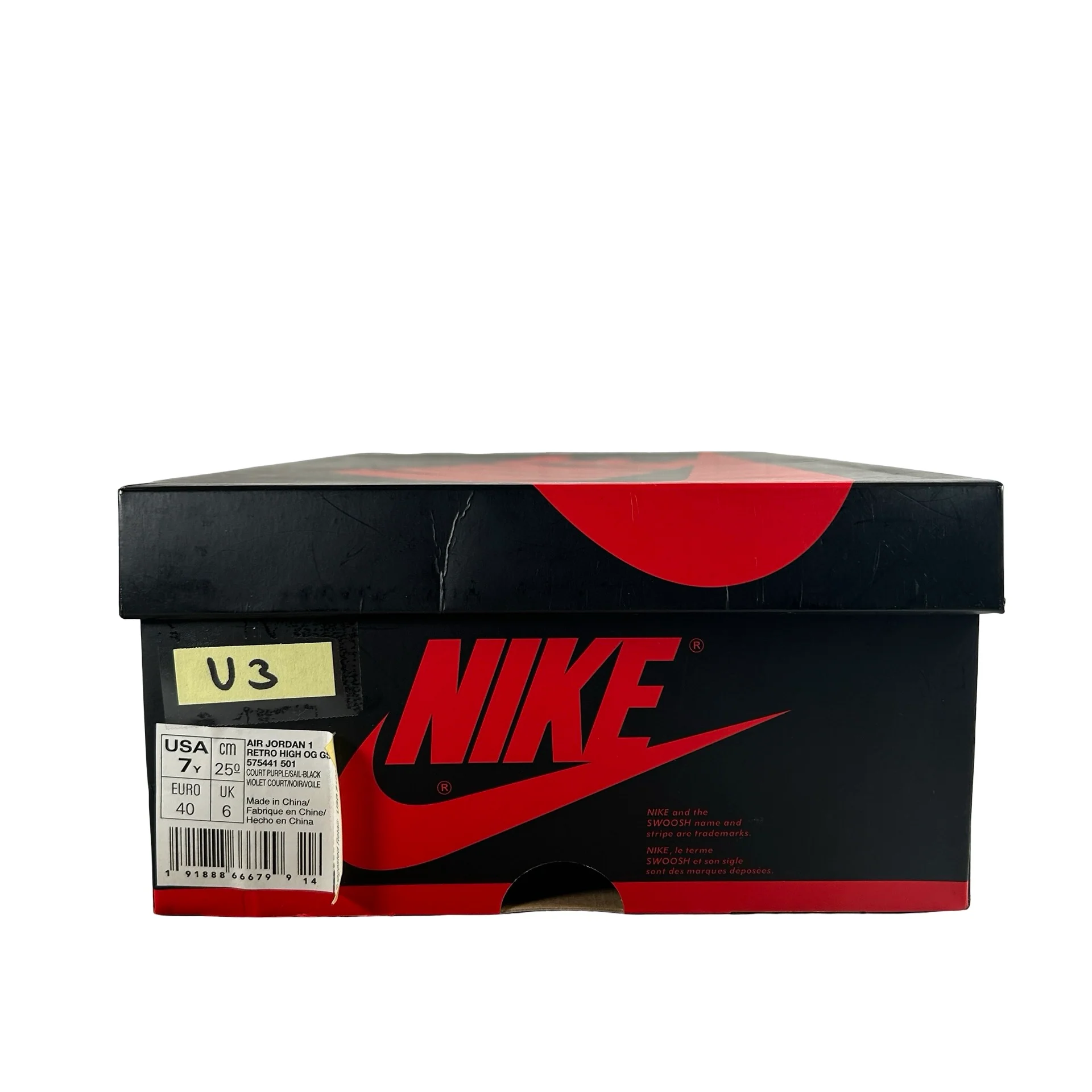 575441 501 Jordan 1 Retro High Court Purple (GS) [USED] - 7 Y (Used3) - Image 7