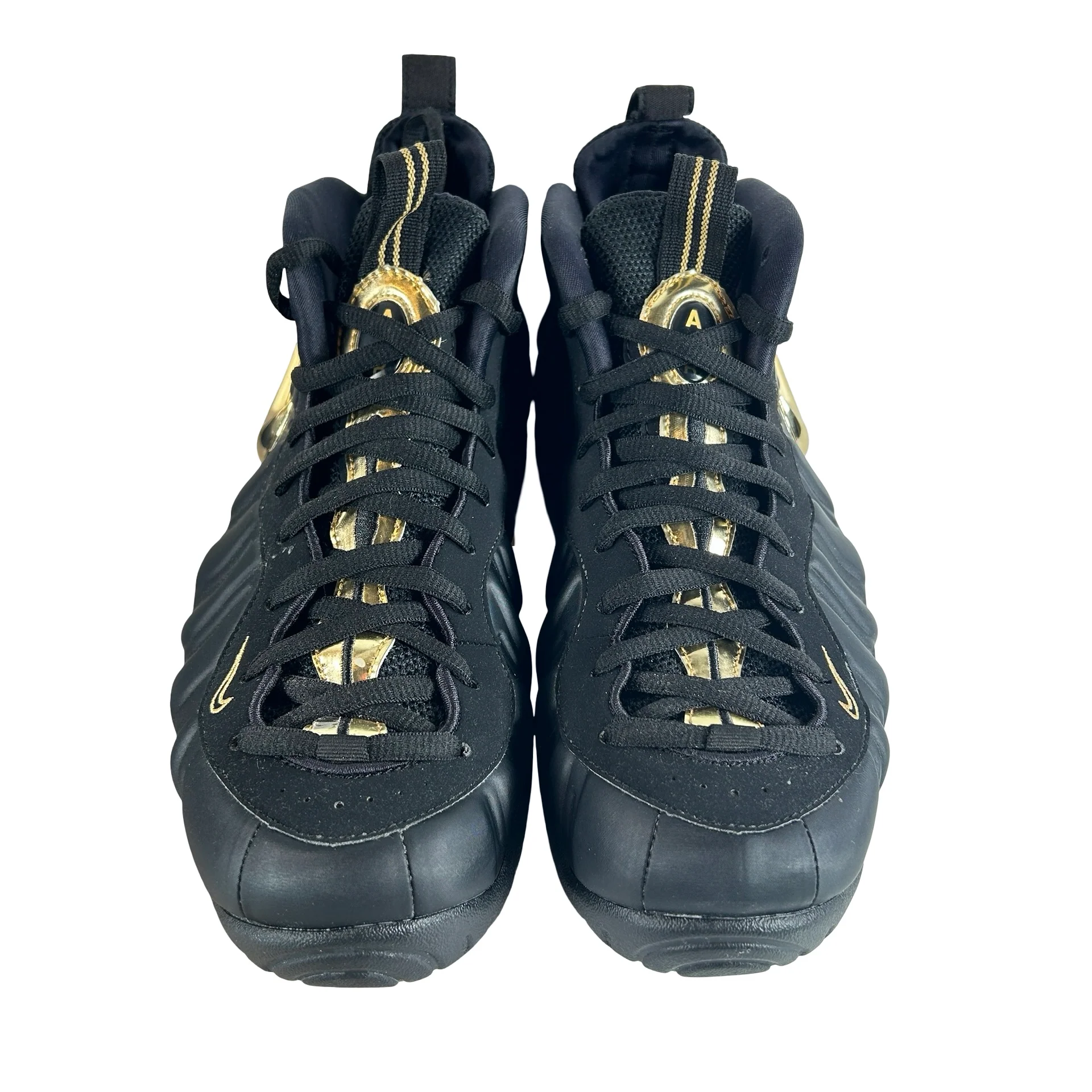 624041 009 Nike Air Foamposite Pro Black Metallic Gold [USED] - 10.5 M (Used) - Image 2