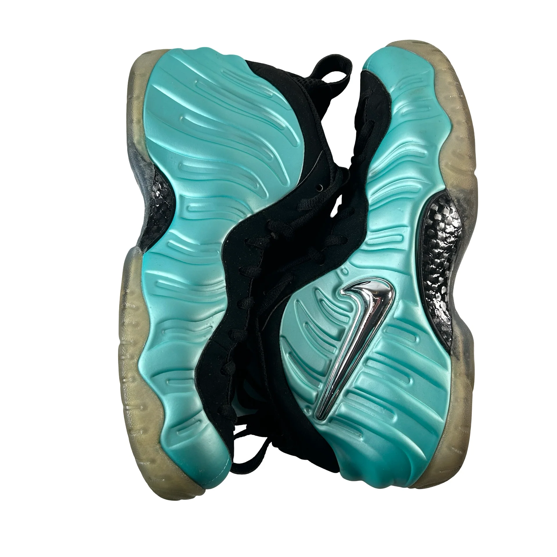 624041 303 Air Nike Foamposite Pro Island Green [USED] - 10.5 M (Used) - Image 5