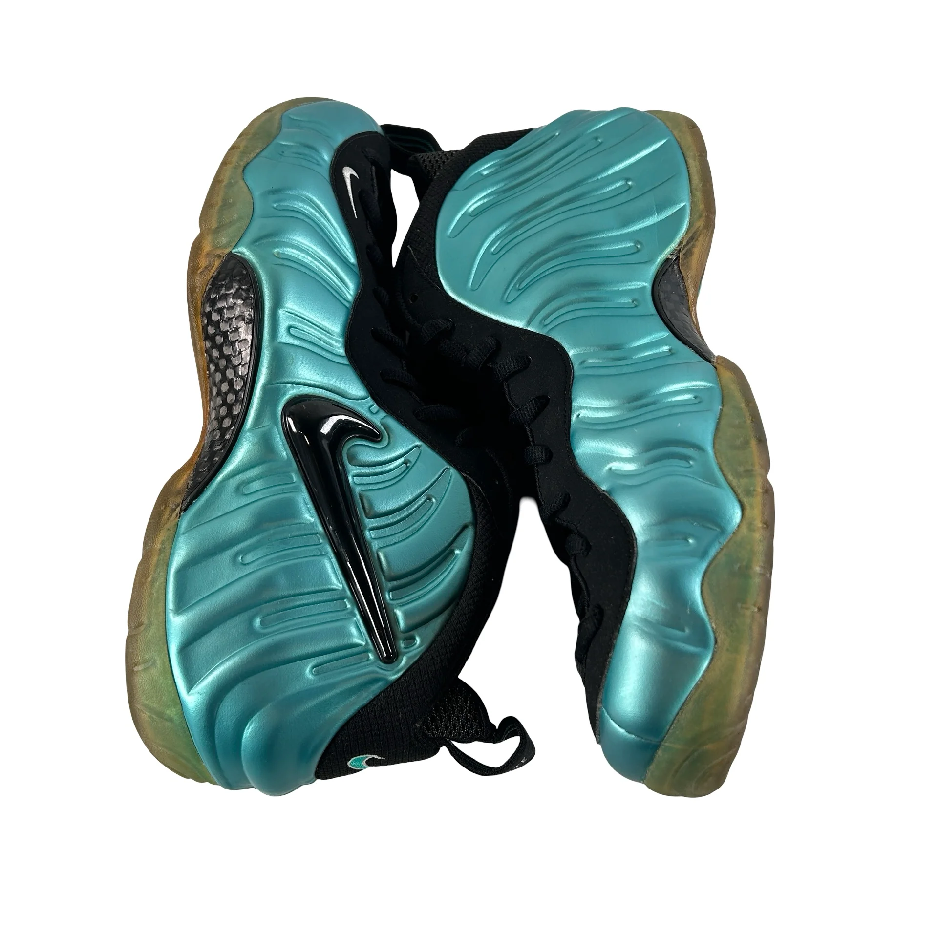 624041 410 Nike Air Foamposite Pro Electric Blue [USED] - 14 M (Used) - Image 4
