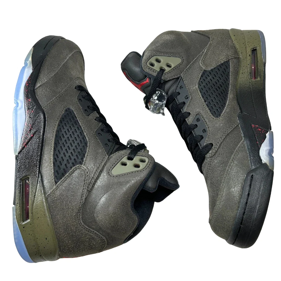 626971 350 Jordan 5 Retro Fear Pack (2013) [CONDITIONAL] - 8 M (Soles Yellowing) - Image 4