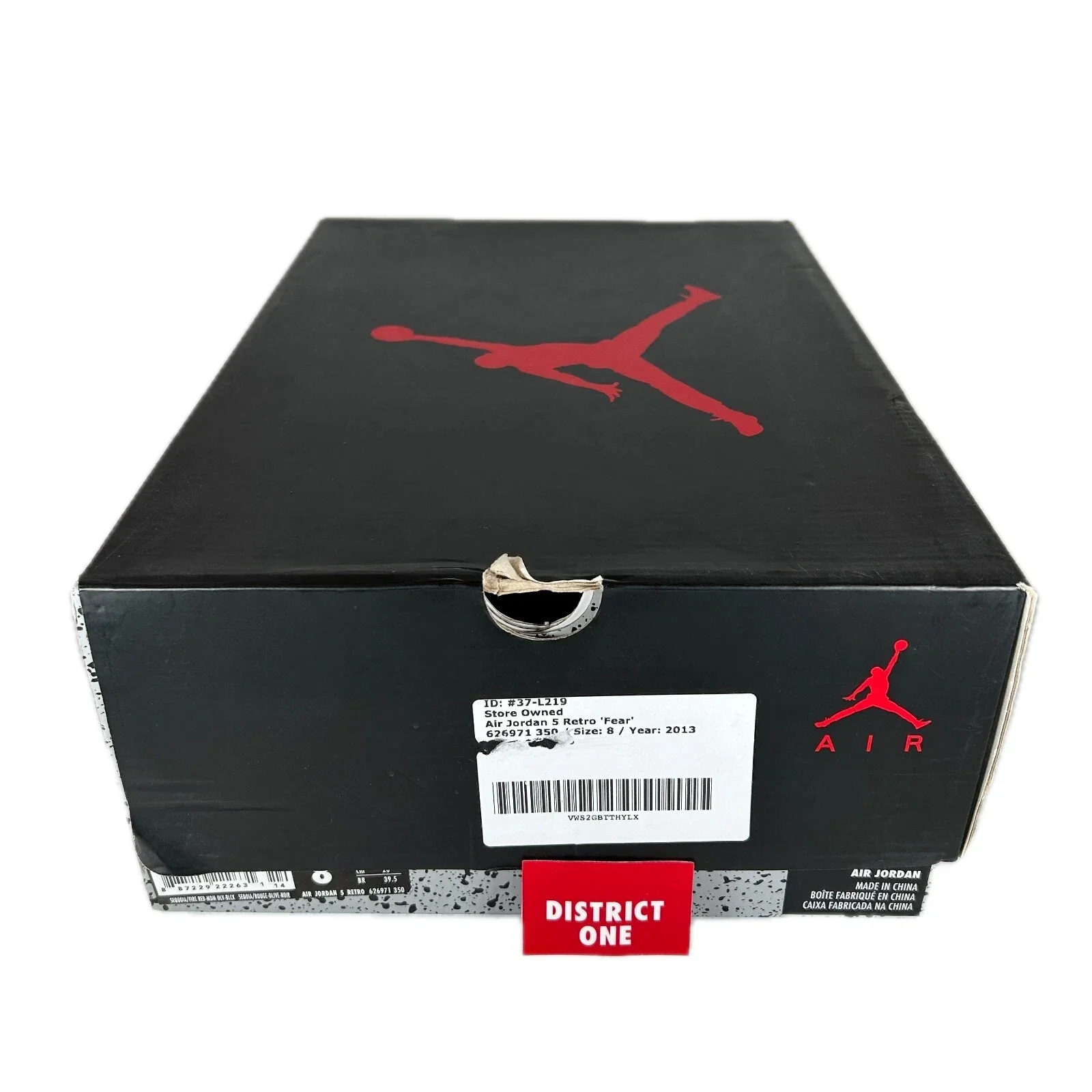 626971 350 Jordan 5 Retro Fear Pack (2013) [CONDITIONAL] - 8 M (Soles Yellowing) - Image 7