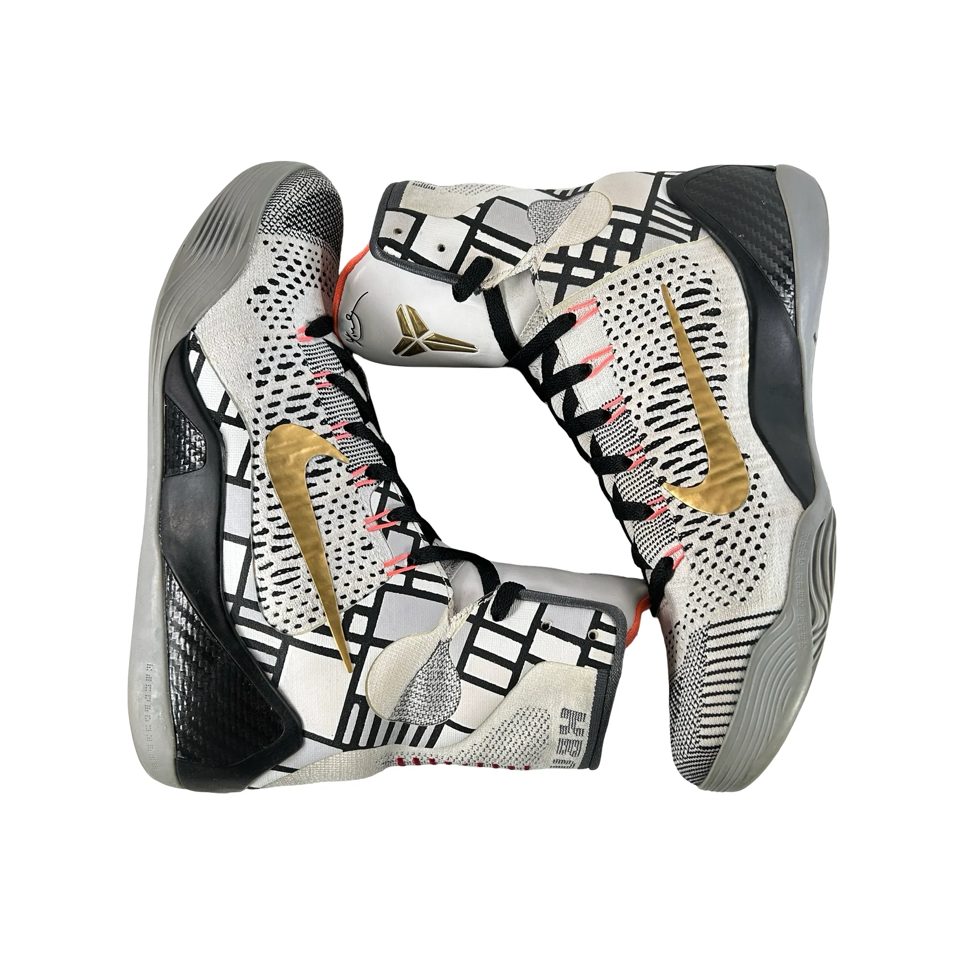 630847 100 Nike Kobe 9 Elite Gold Fundamentals [USED] - 8.5 M (Used) - Image 4