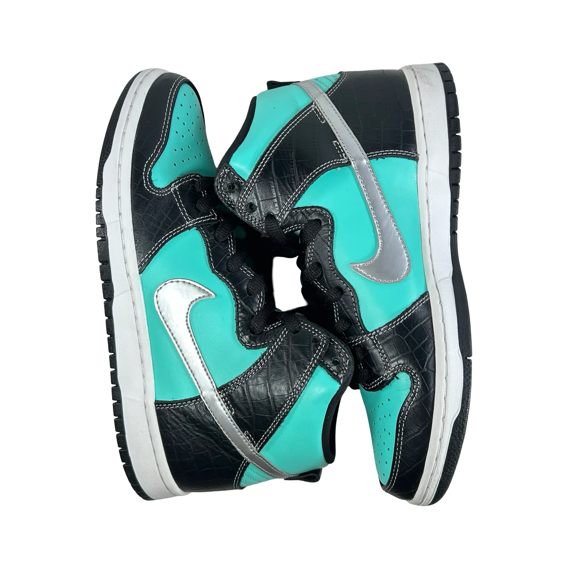 653599 400 Nike SB Dunk High Diamond Supply Co. Tiffany [USED] - 9 M (VVNDS) - Image 4