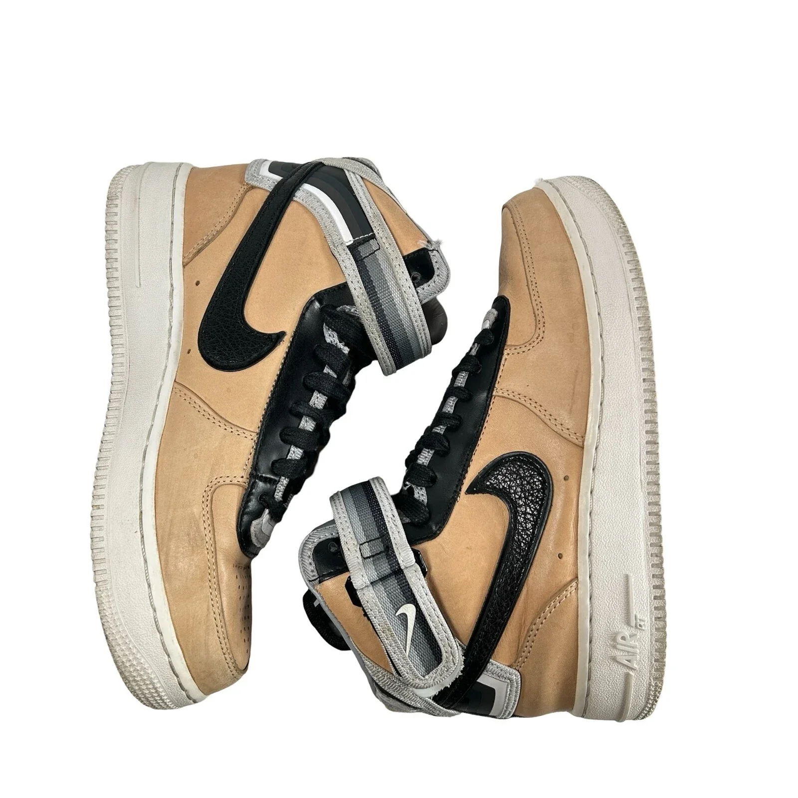 677130 200 Nike Air Force 1 Mid Tisci Tan [USED] - 5 M (Used) - Image 5