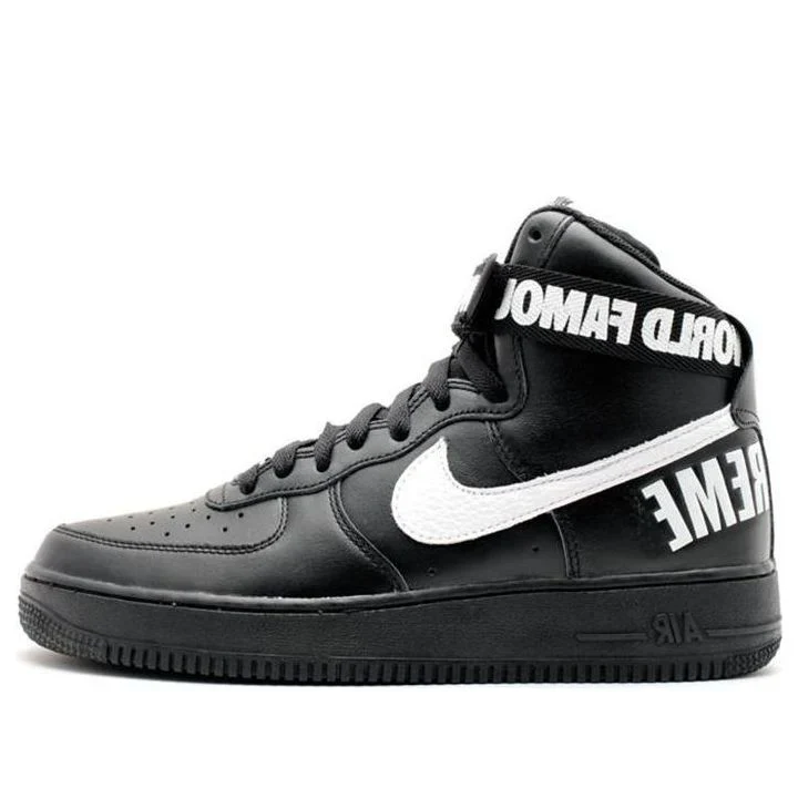 698696 010 Nike Air Force 1 High Supreme World Famous Black