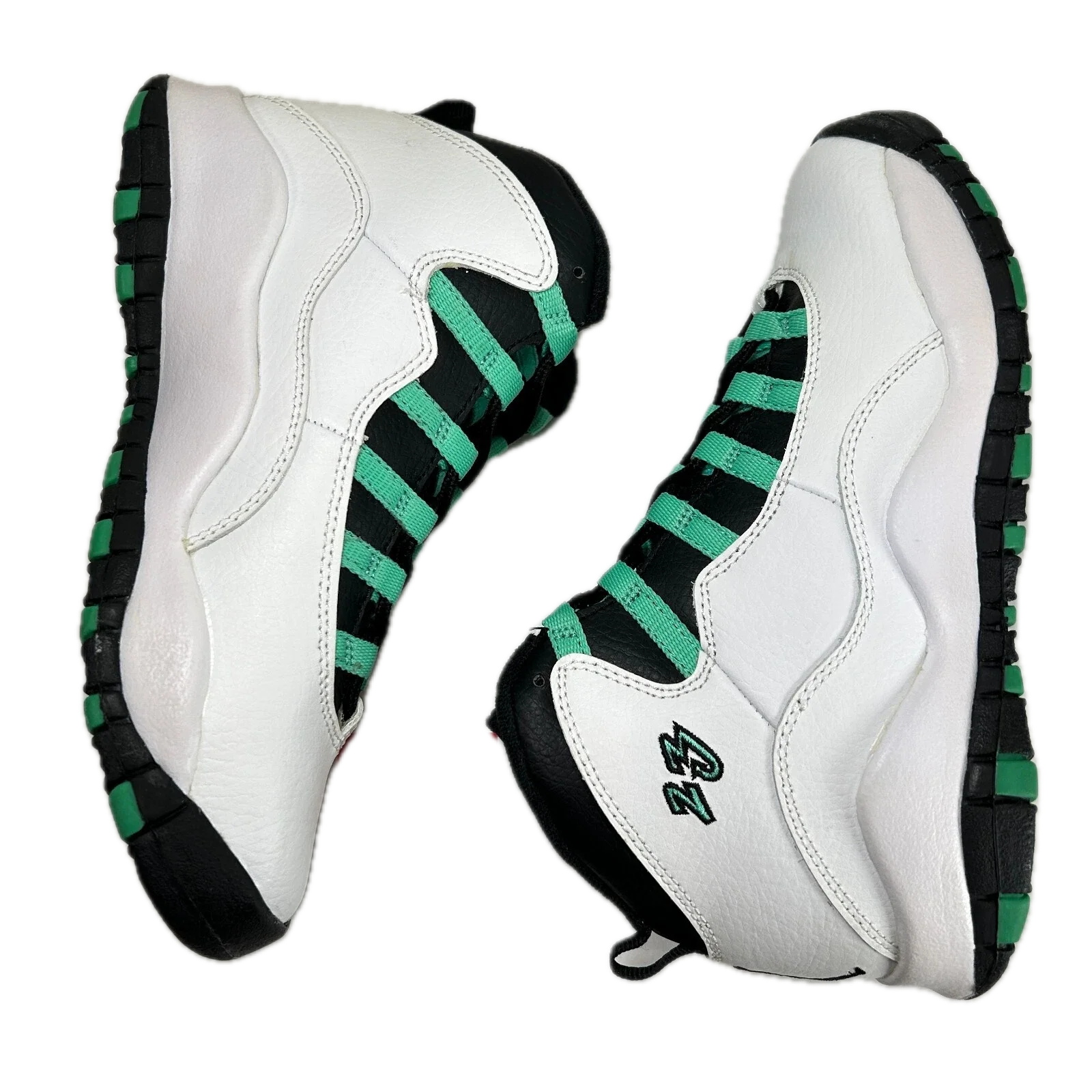 705180 118 Jordan 10 Retro Verde (GS) (2015) - 4.5 Y (Yellowing) - Image 5
