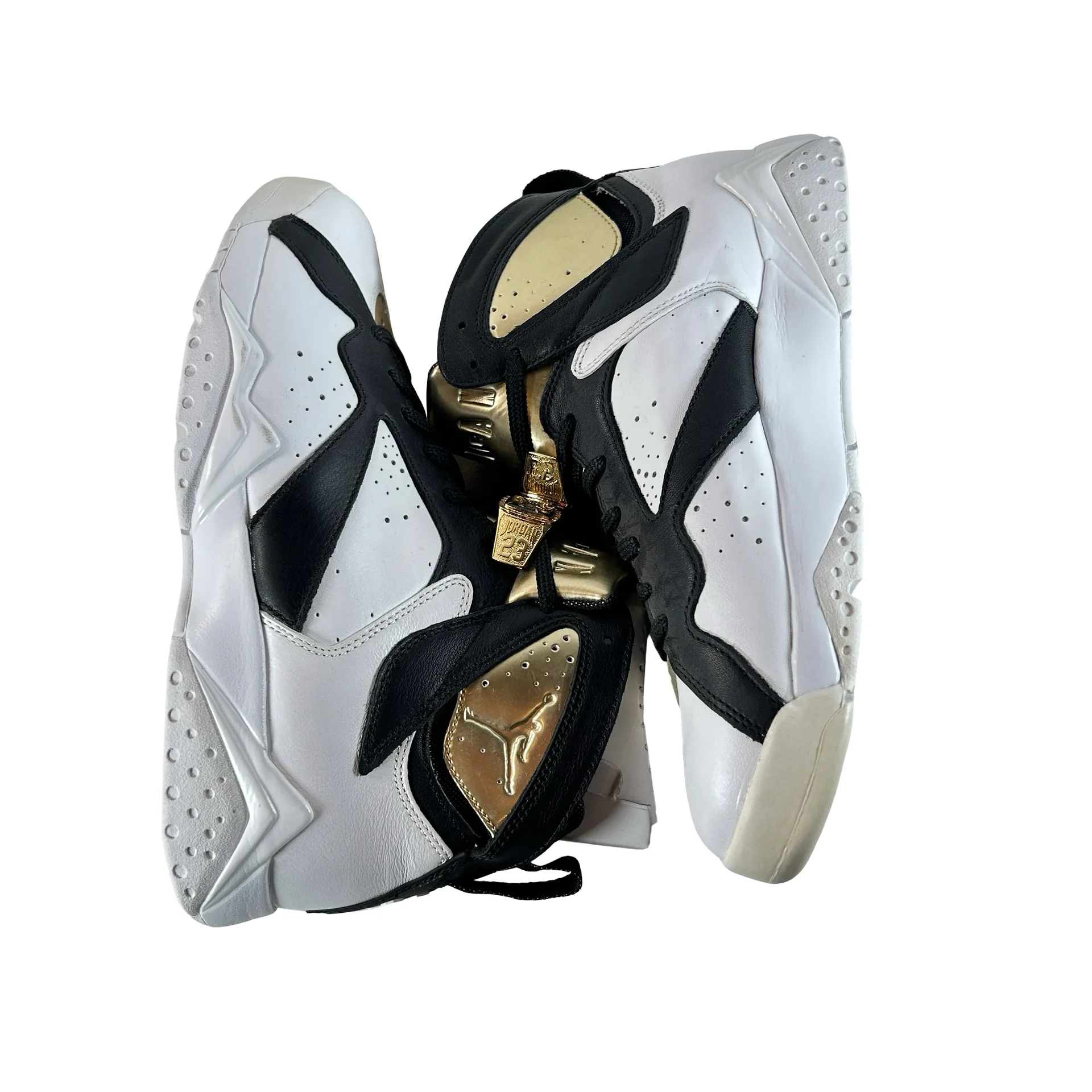 725093 140 Jordan 7 Retro Championship Pack Champagne - 9 M (Yellowing) (No Box) - Image 4
