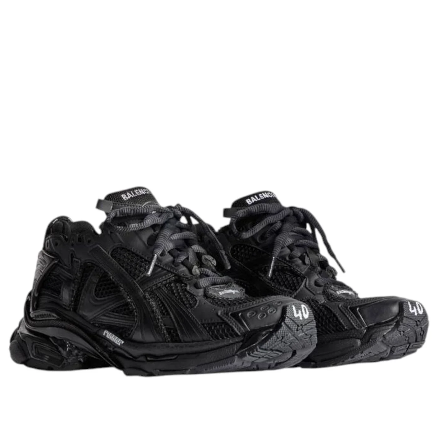 772774W3RBT1000 Balenciaga Runner Matte Black - Image 3