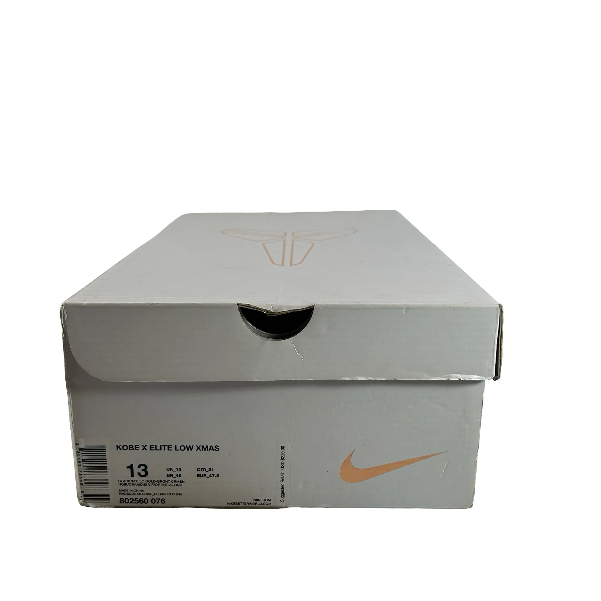 802560 076 Nike Kobe 10 Elite Christmas [USED] - 13 M (Used) - Image 7