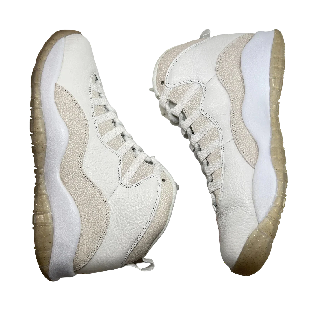819955 100 Jordan 10 Retro Drake OVO White - 9.5 M (Soles Yellowing) - Image 4