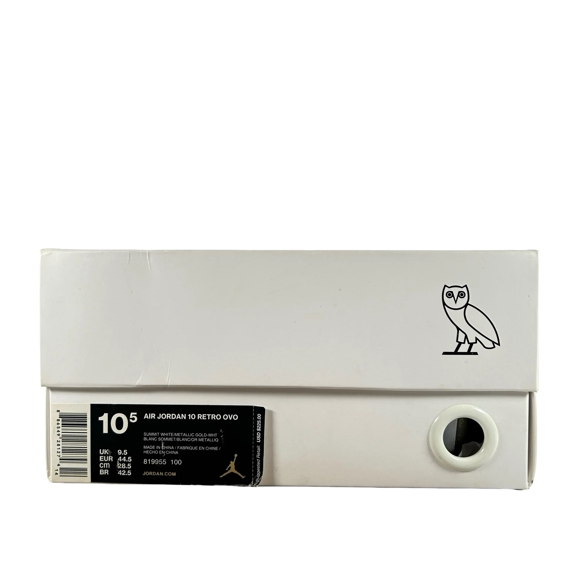 819955 100 Jordan 10 Retro Drake OVO White [USED] - 10.5 M (Used) - Image 7