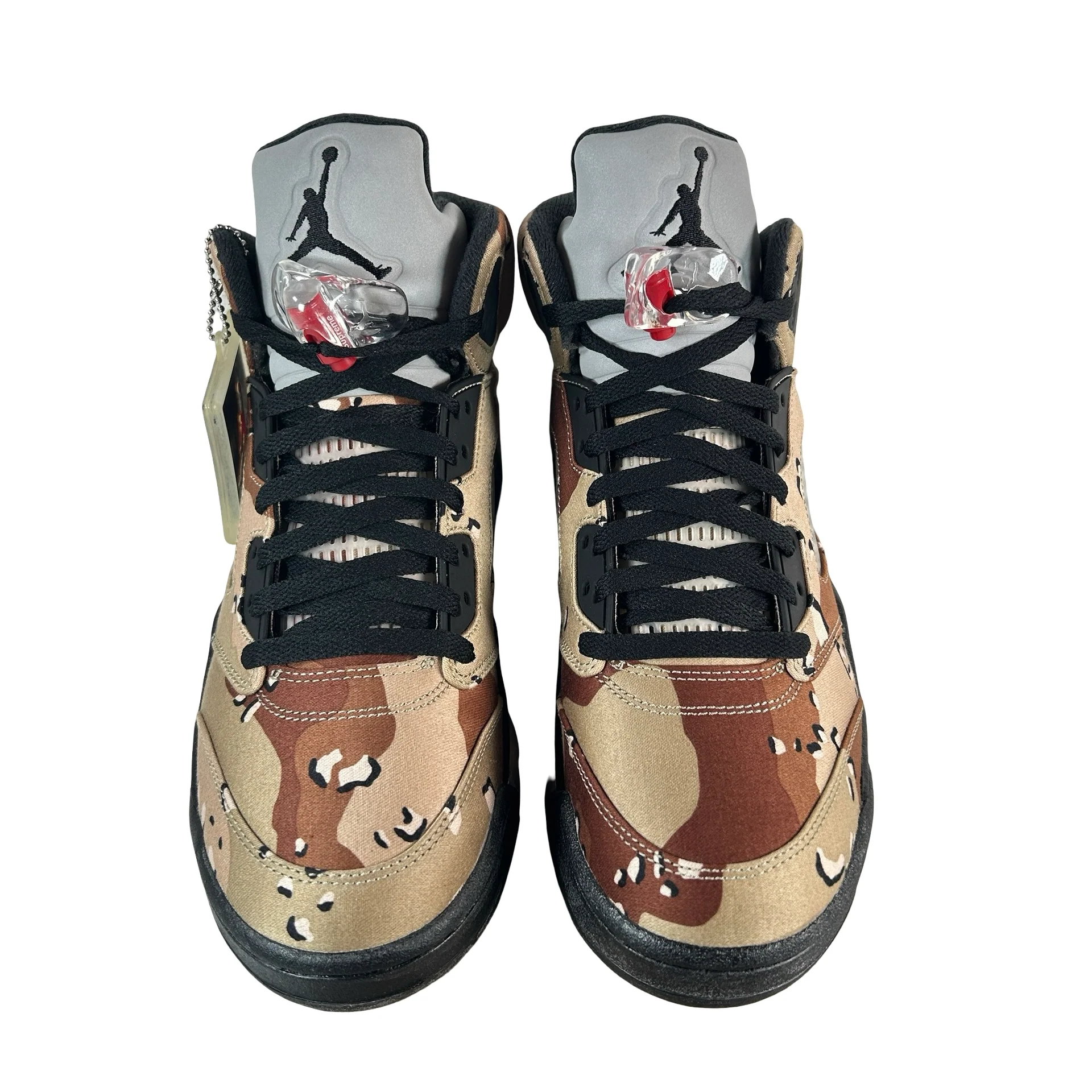 824371 201 Jordan 5 Retro Supreme Desert Camo - 9 M (Ashy Soles) - Image 2