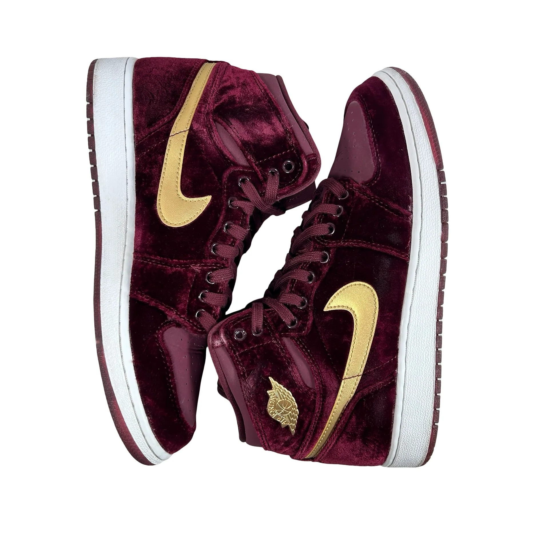 832596 640 Jordan 1 Retro Heiress Night Maroon (GS) [USED] - 6.5 Y (Used) (Replace Box) - Image 5